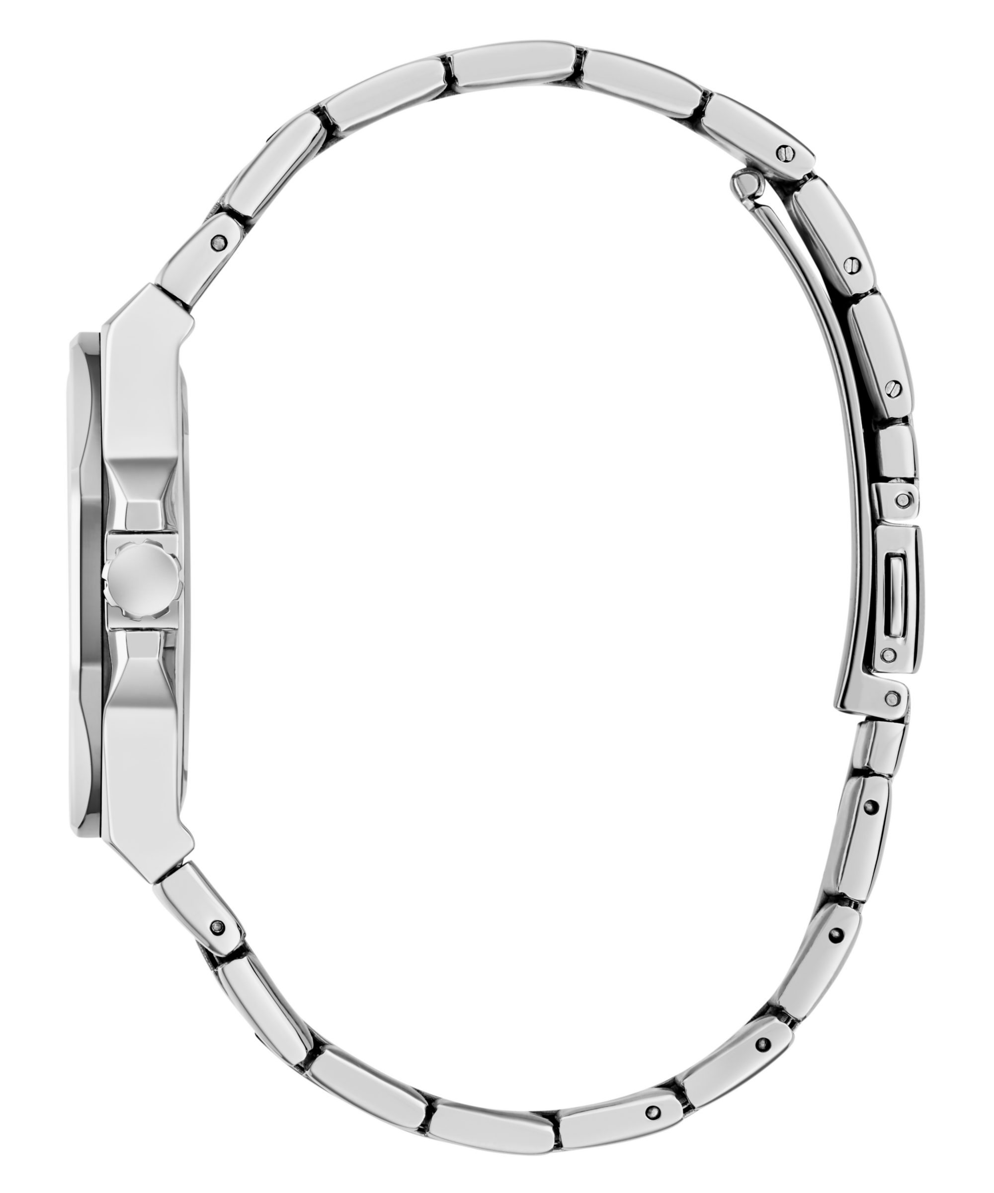 GUESS Ladies Silver Tone Analog Watch