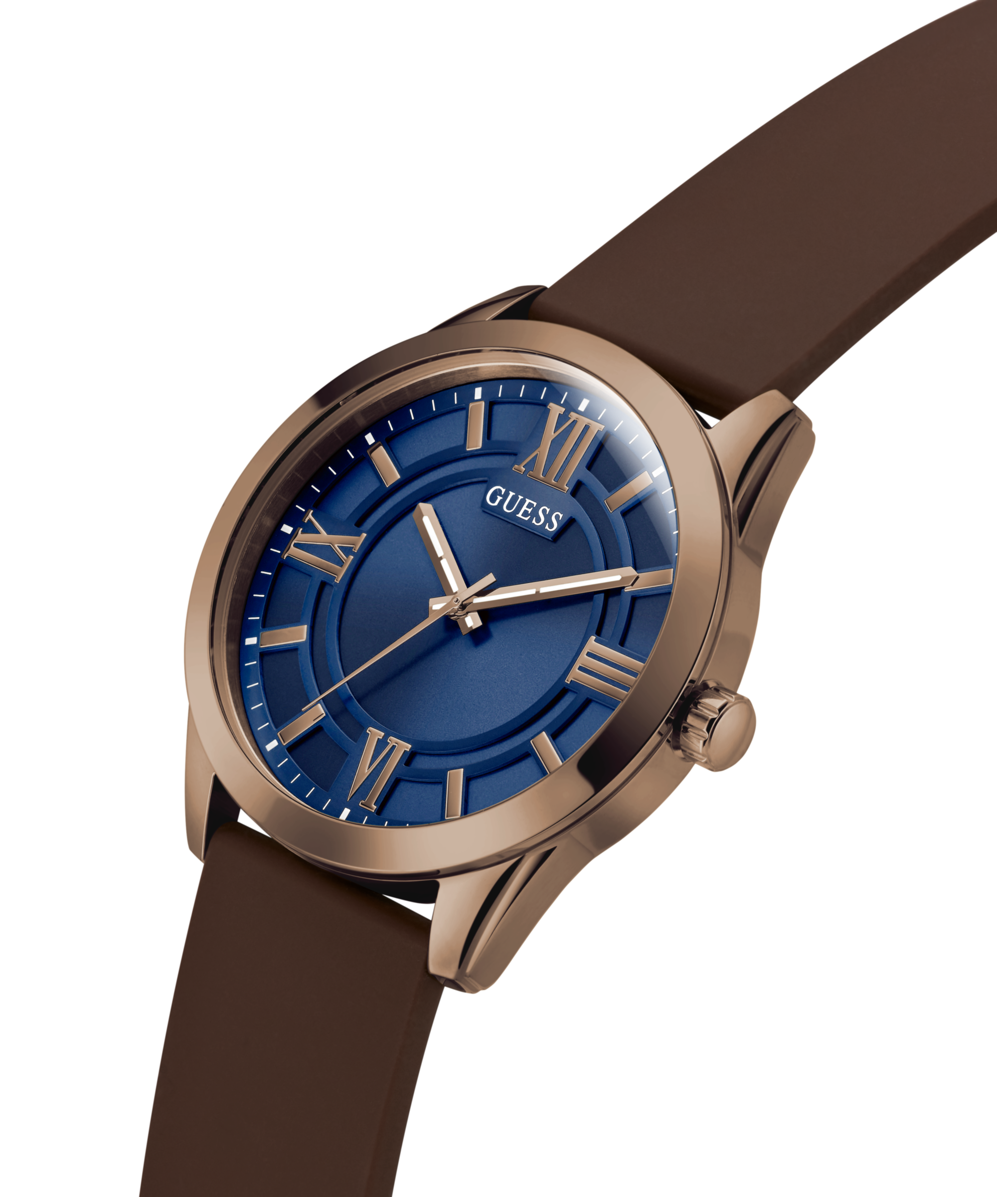 GUESS Mens Brown Coffee Analog Watch