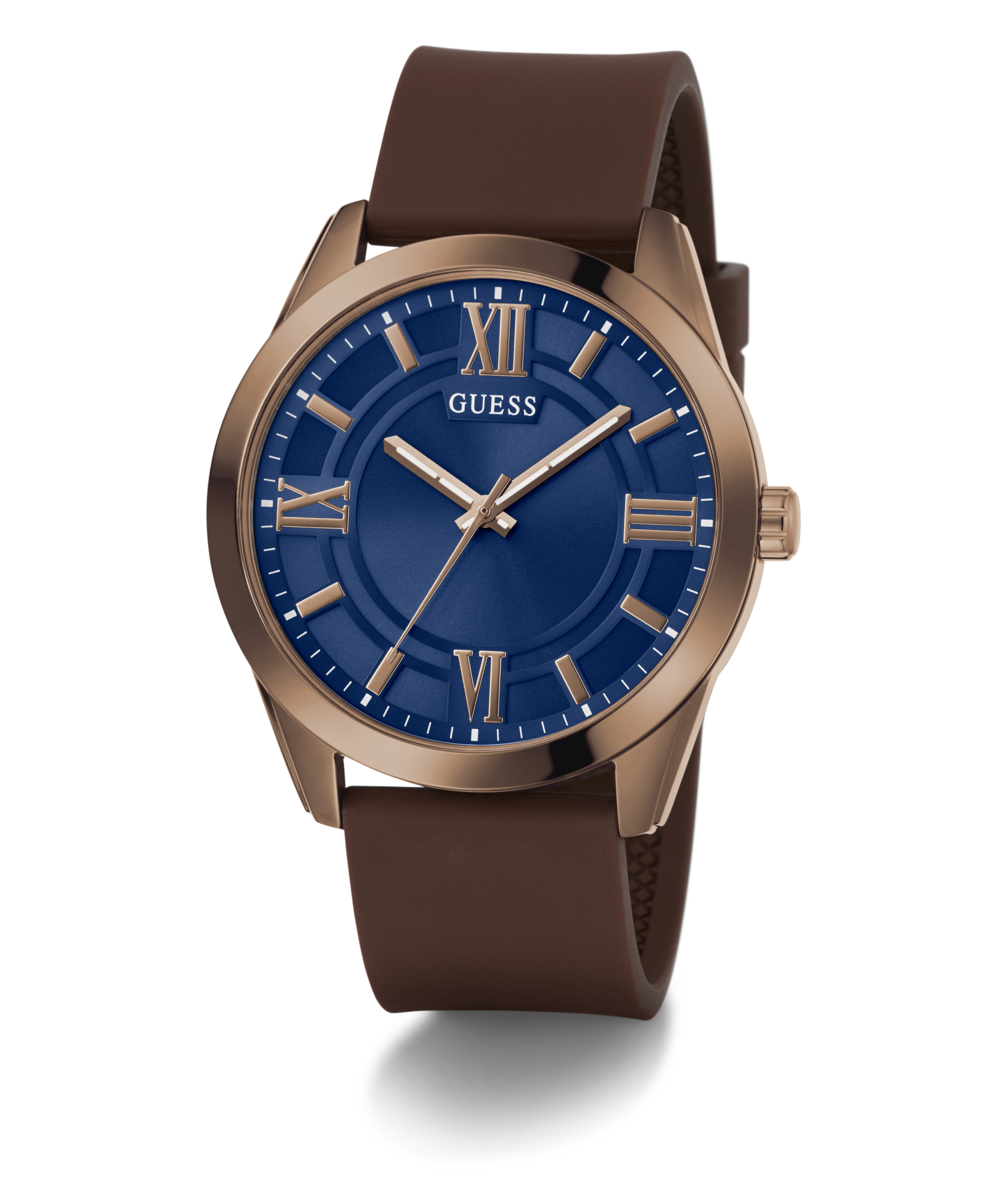 GUESS Mens Brown Coffee Analog Watch
