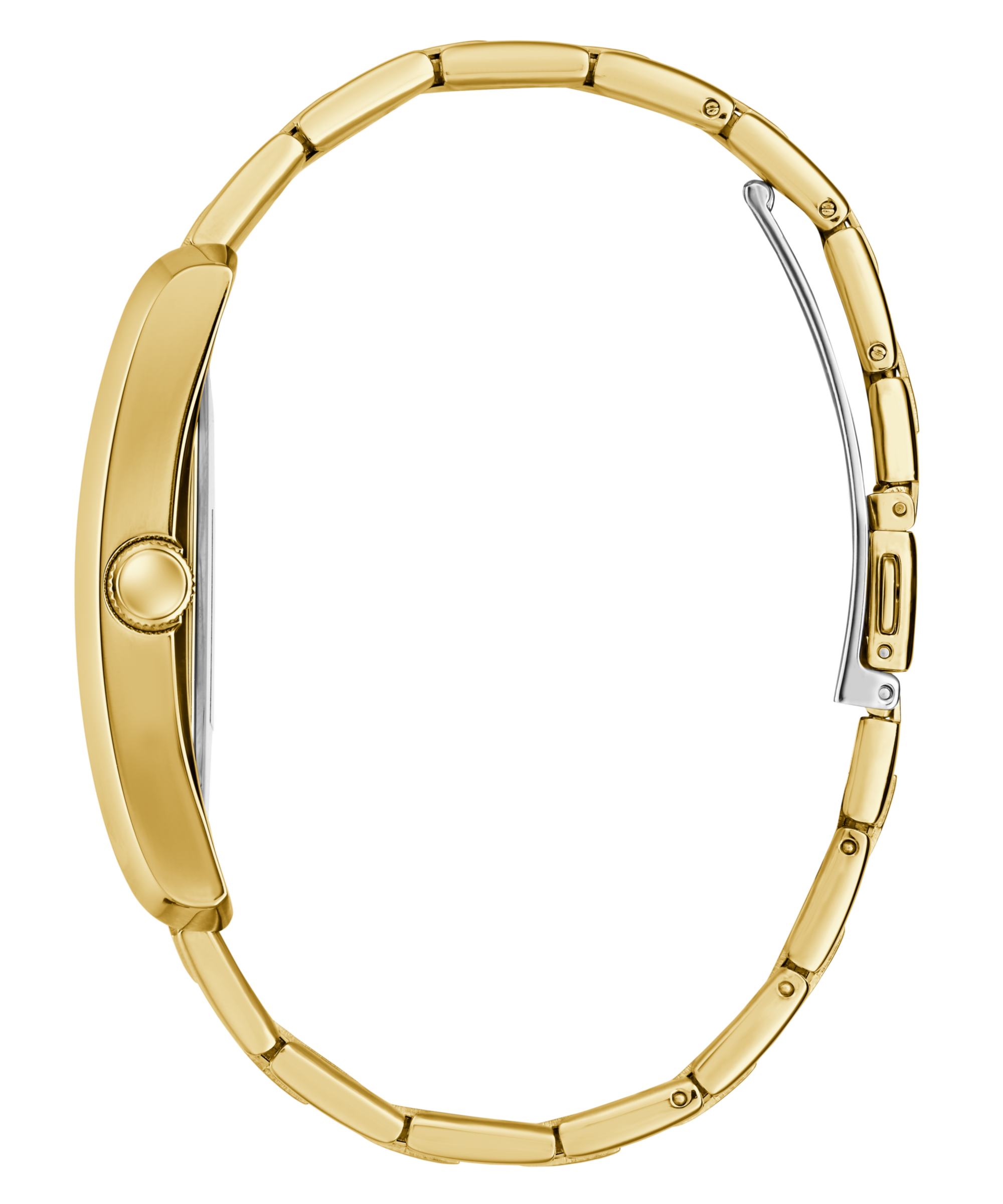 GUESS Mens Gold Tone Analog Watch