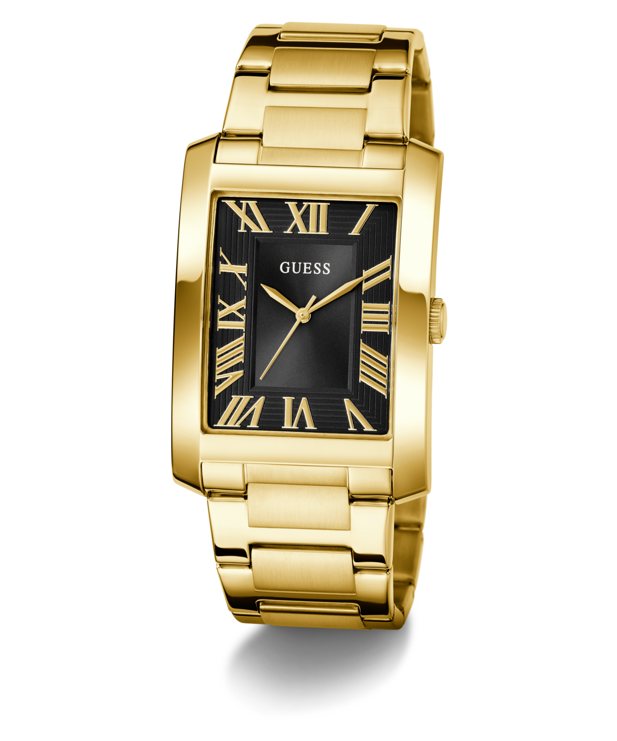 GUESS Mens Gold Tone Analog Watch