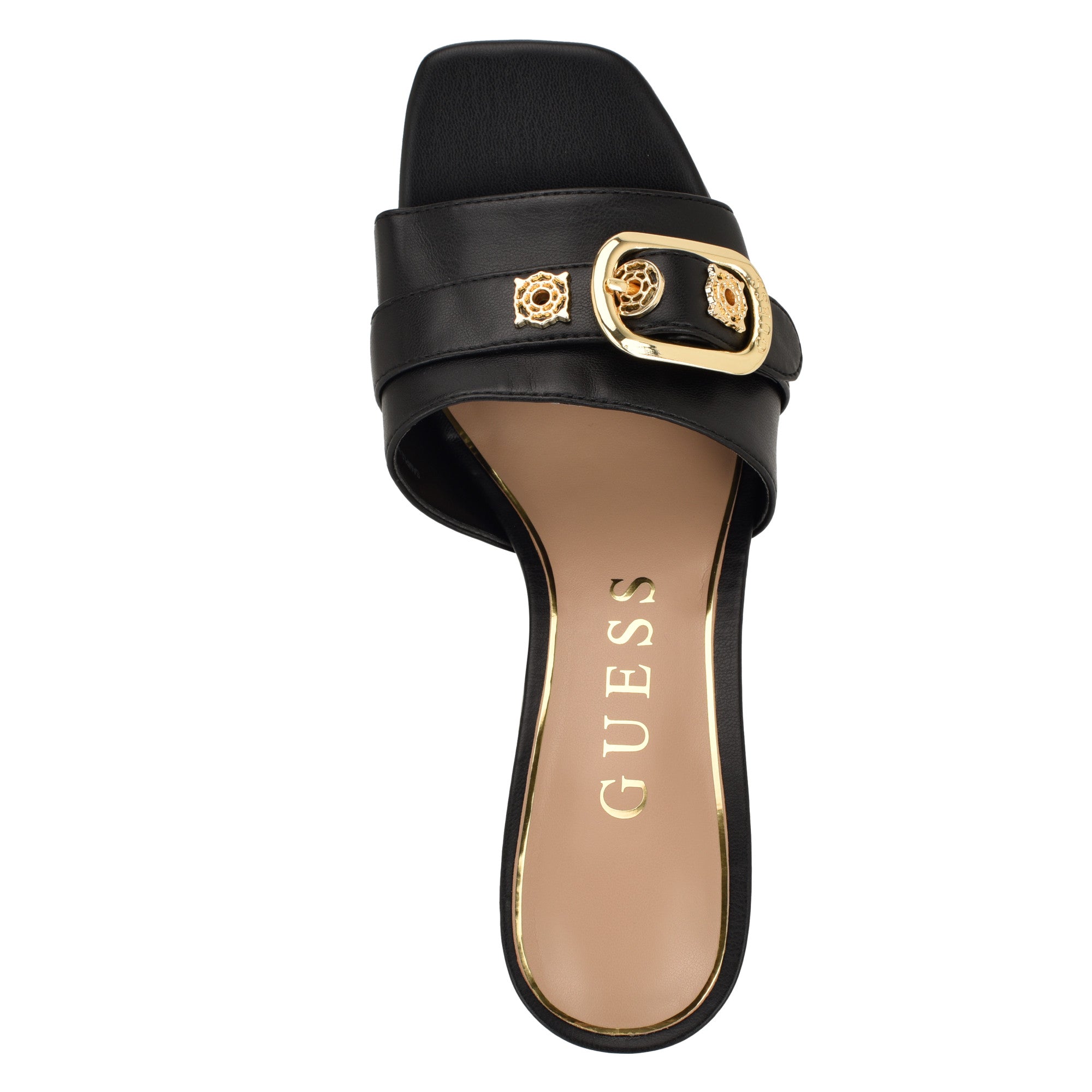 GUESS Dittara Slip-On MId-Heeled Dress Sandals