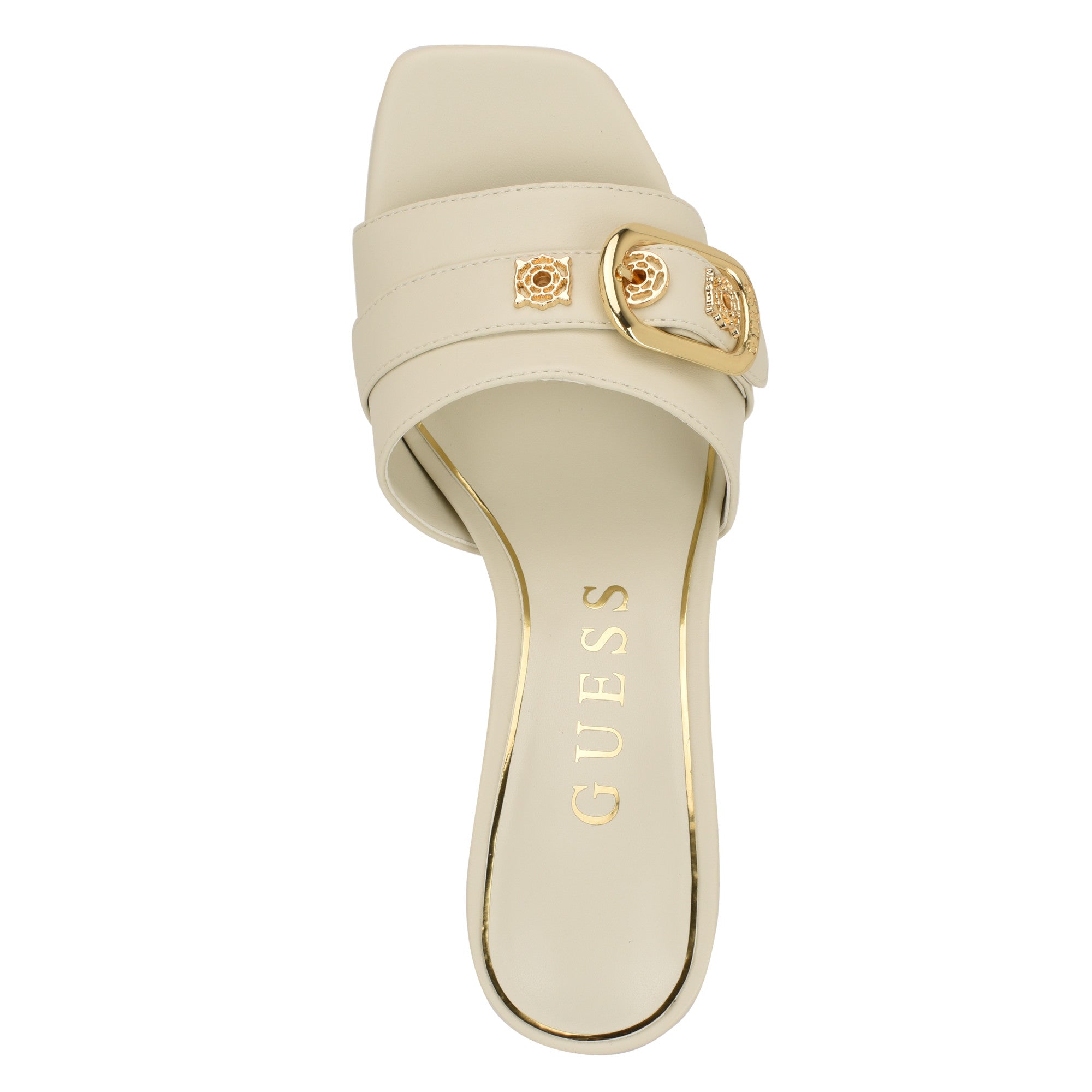 GUESS Dittara Slip-On MId-Heeled Dress Sandals