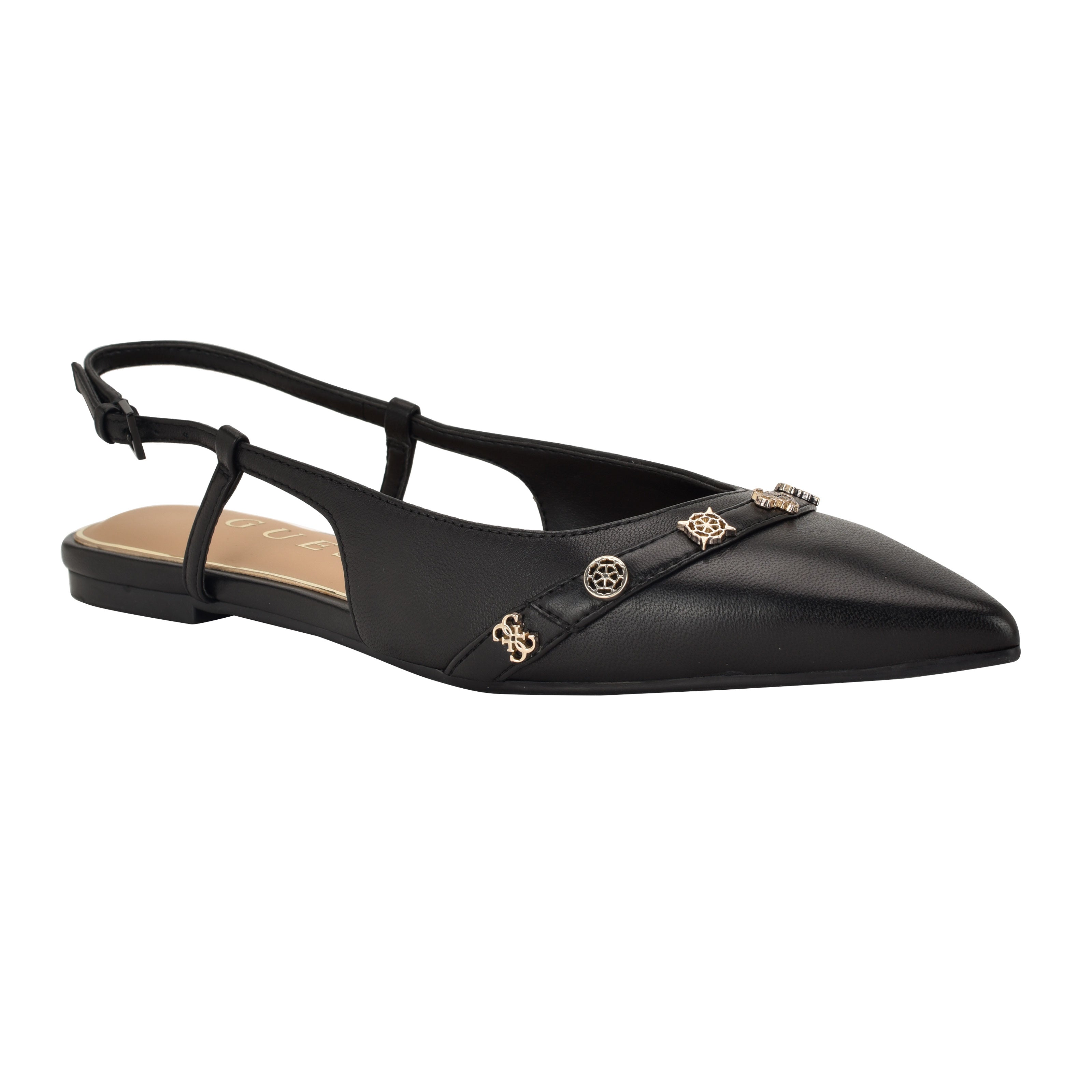 GUESS Dorlee Pointed-Toe Slingback Flats