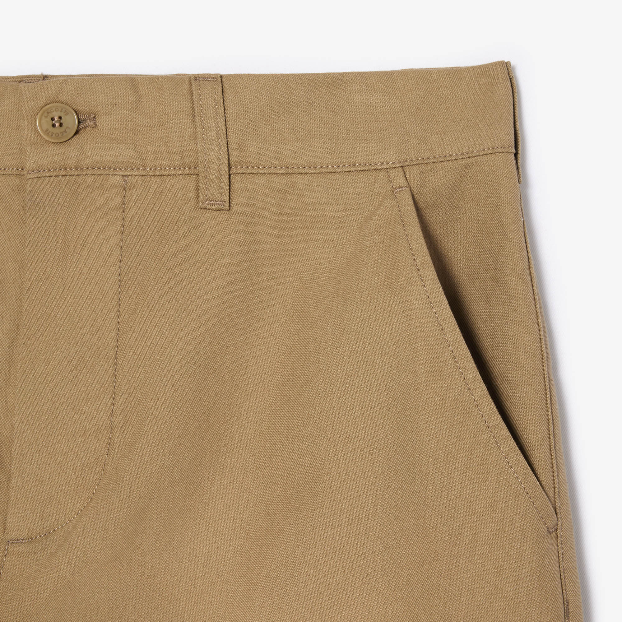 LACOSTE Men's Straight Fit Cotton Twill Pants