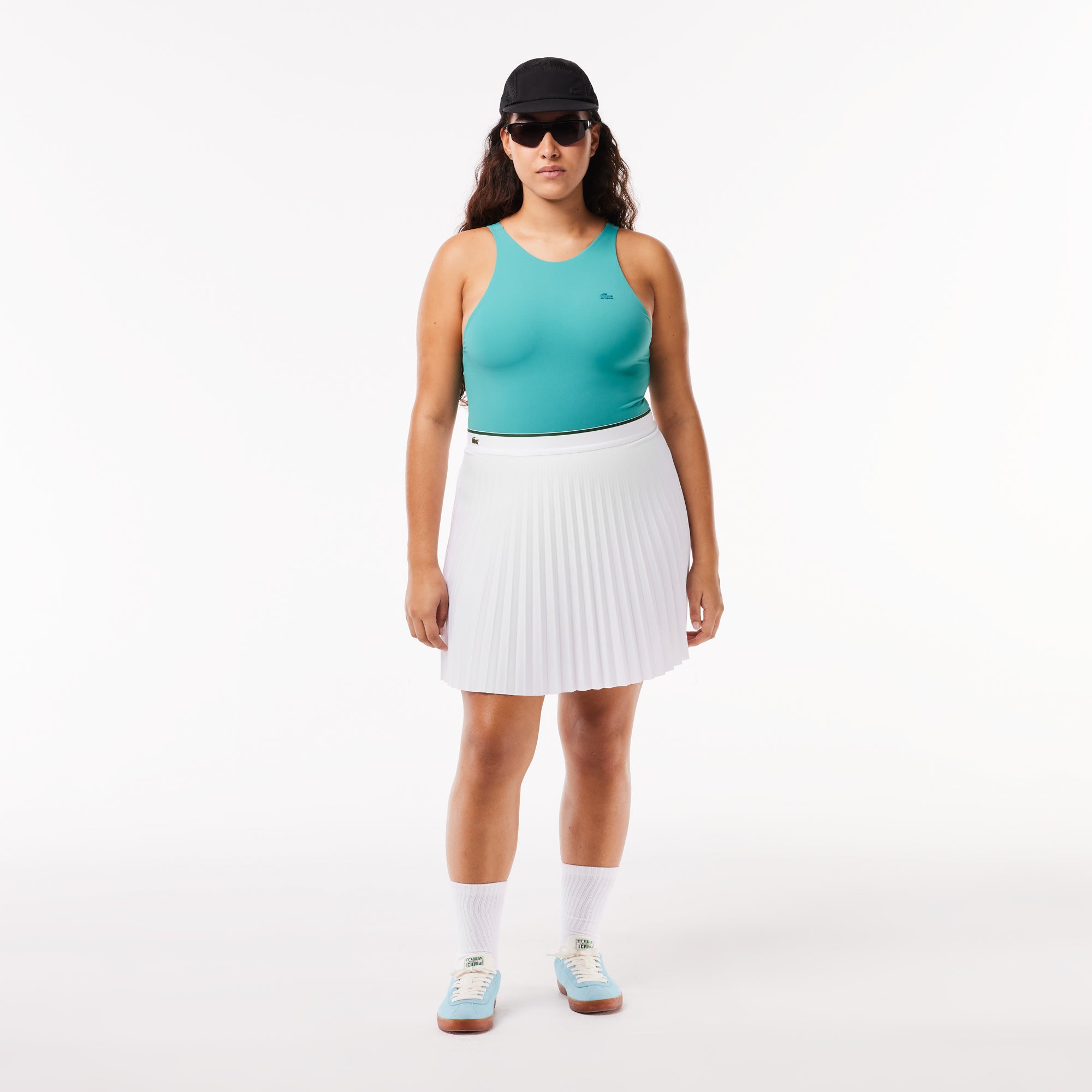 Lacoste Tennis Short Pleated Elastic Waist Skirt - Lacoste Apparel THE MIX