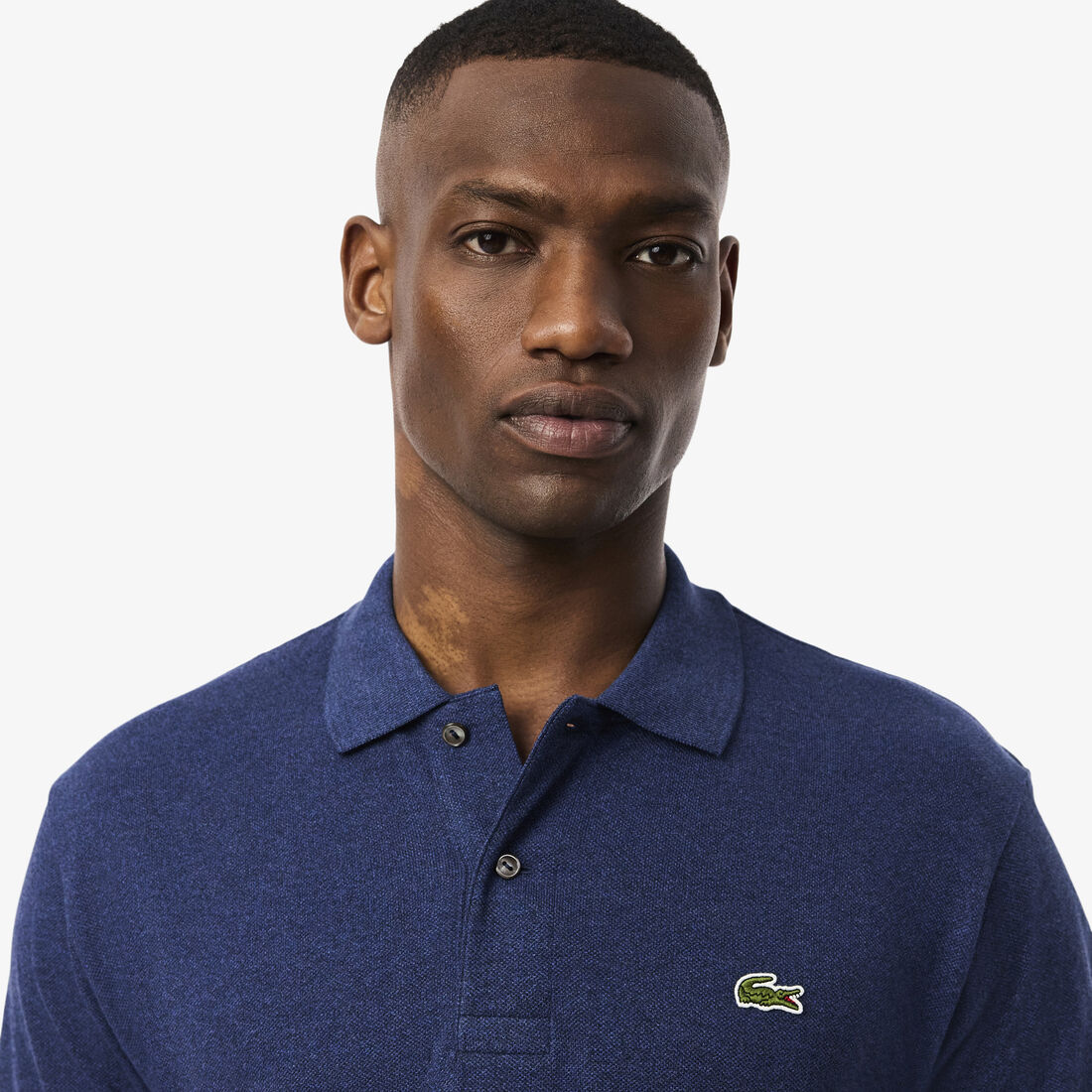 LACOSTE Slim Fit Polo Piké Dark Indigo Blue Men