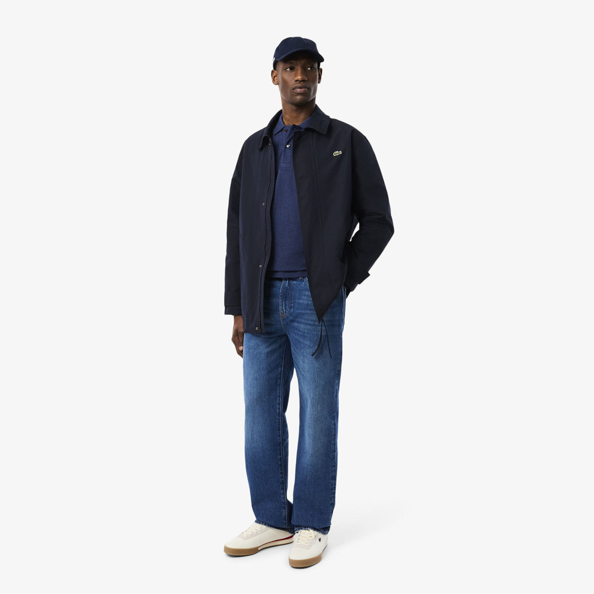 LACOSTE Slim Fit Polo Piké Dark Indigo Blue Men