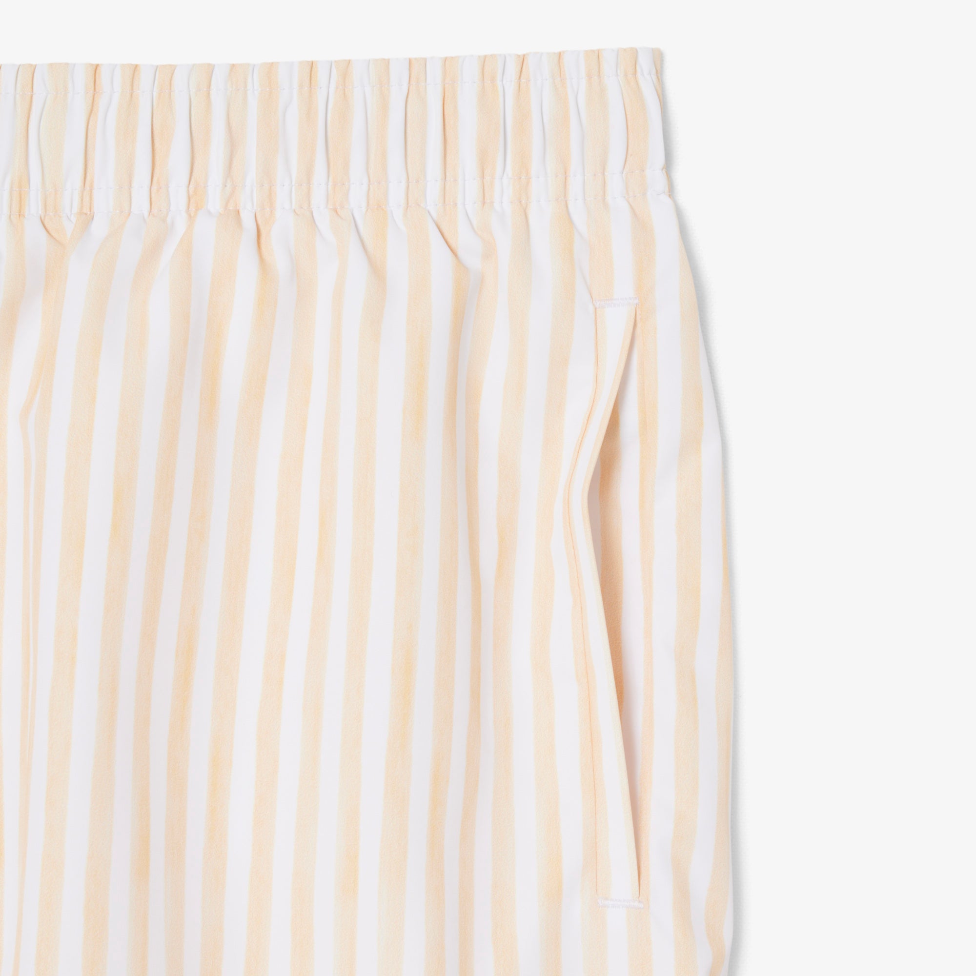 LACOSTE Men Mid Length Stripe Swim Trunks