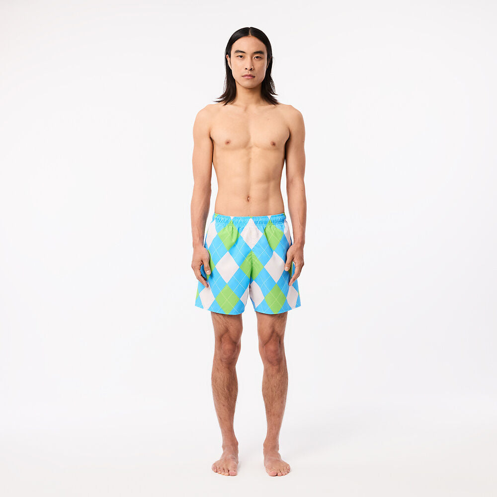 Lacoste Men Printed Swim Trunks