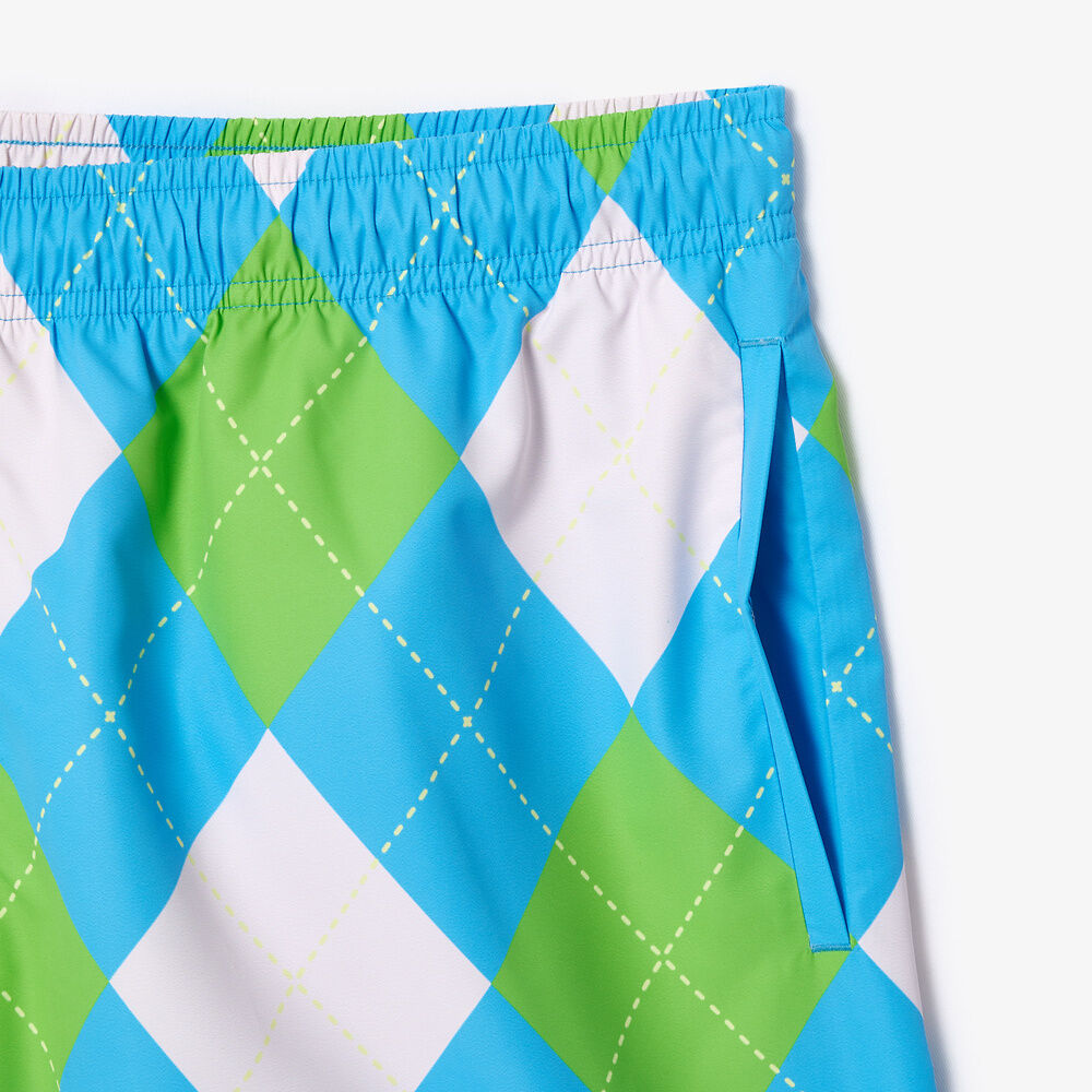Lacoste Men Printed Swim Trunks