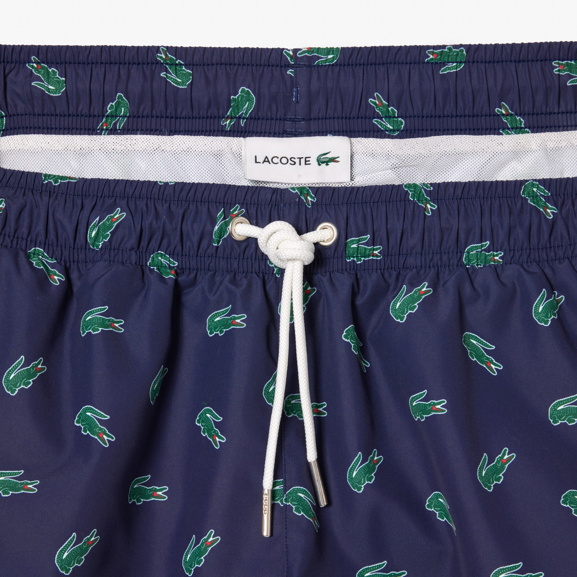 Lacoste Men's Patterned Navy Blue Swimsuit