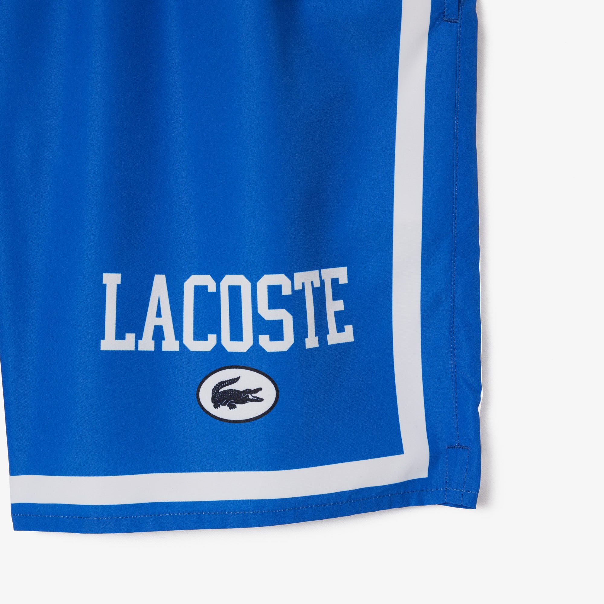 Lacoste Long Print Swim Trunks