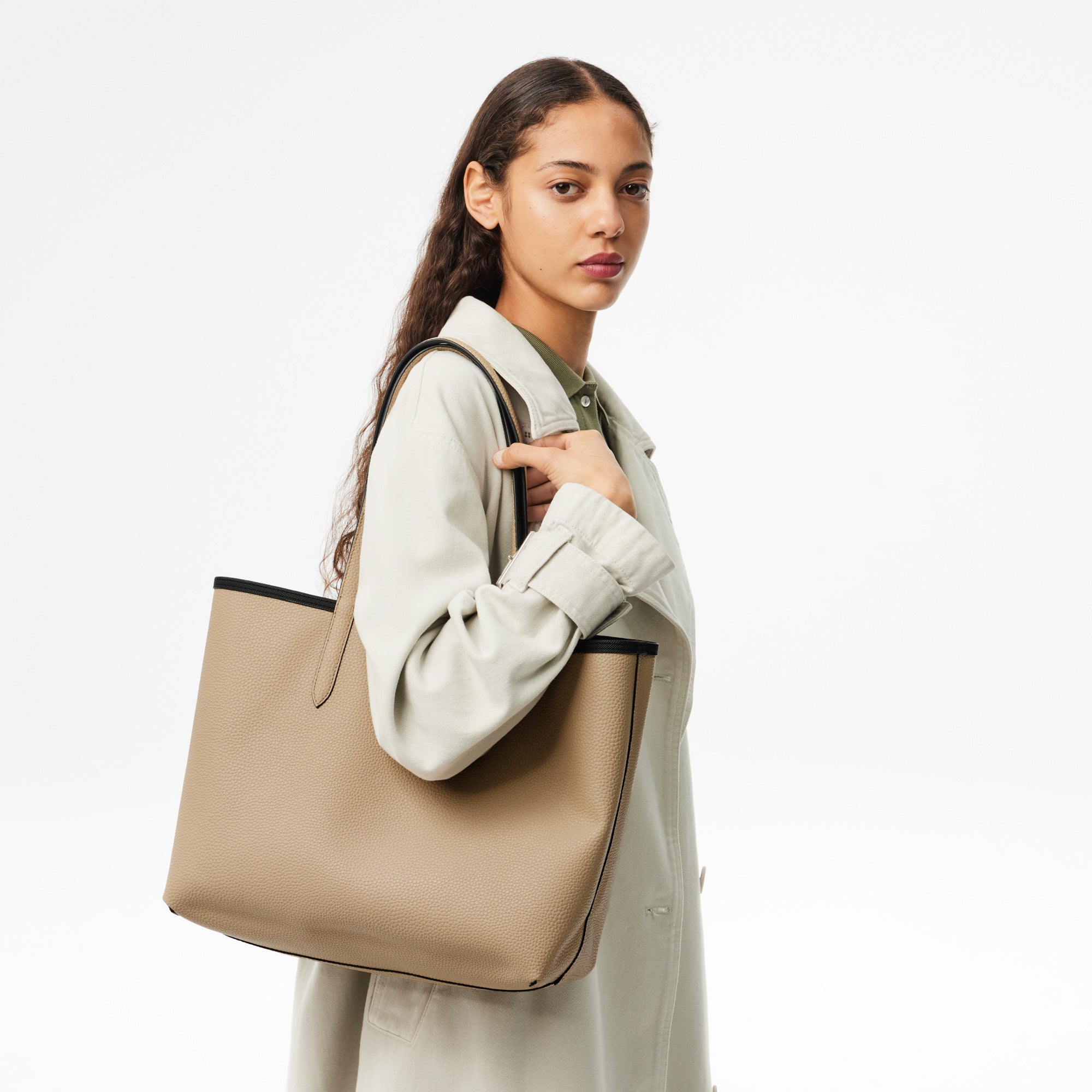 LACOSTE Anna Reversible Tote & Pouch