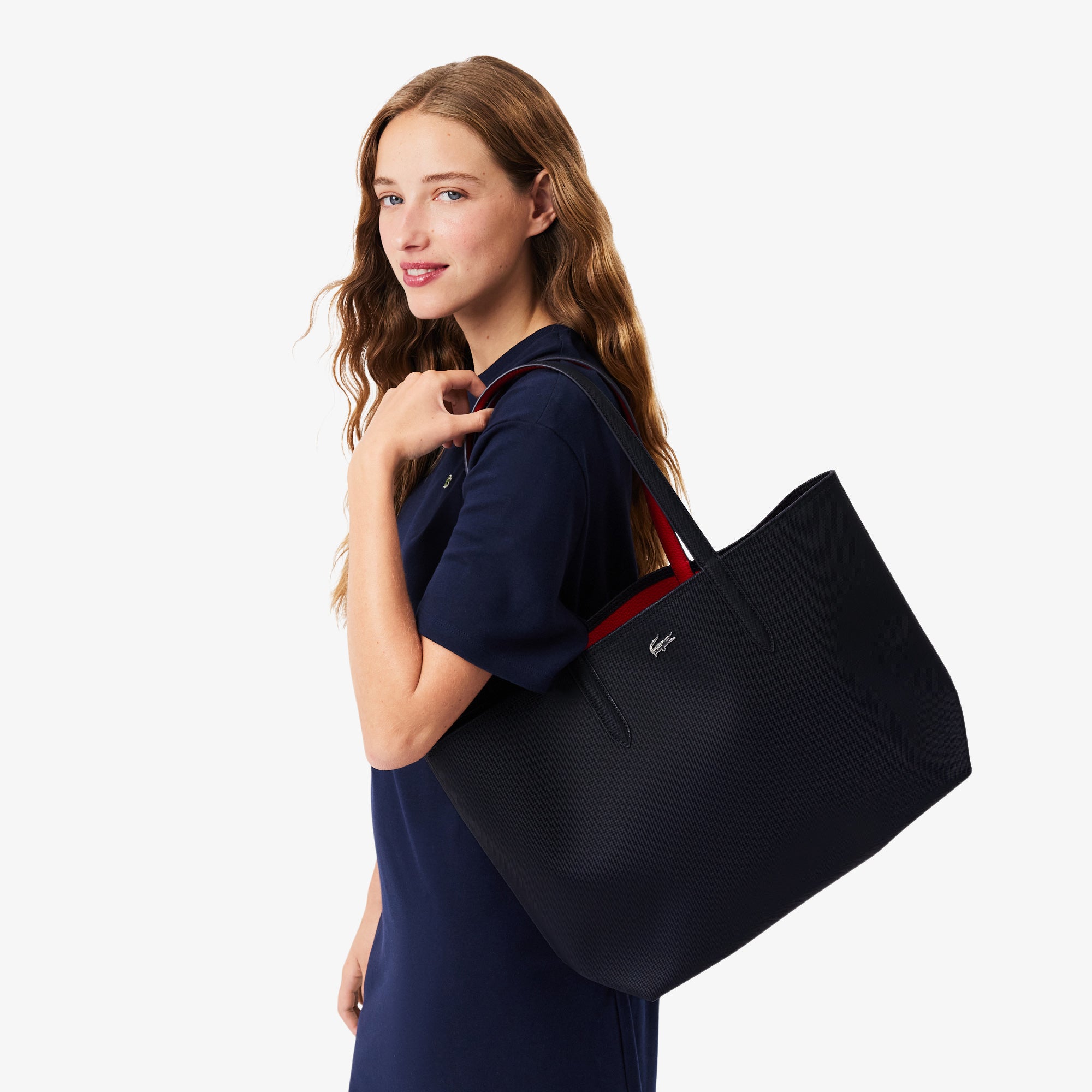LACOSTE Anna Reversible Tote & Pouch