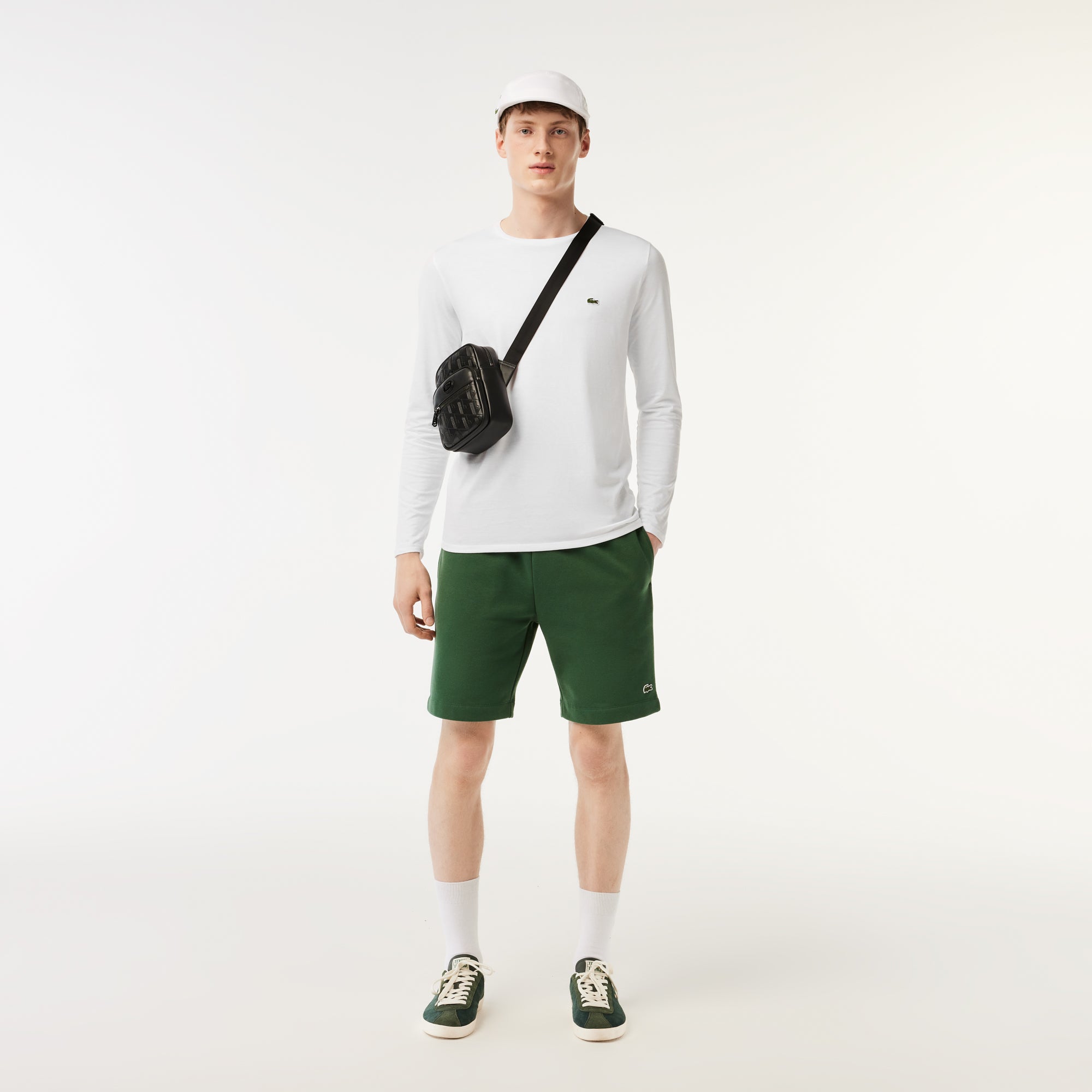 Lacoste Monogram Print Small Crossover Bag - Lacoste Accessories THE MIX