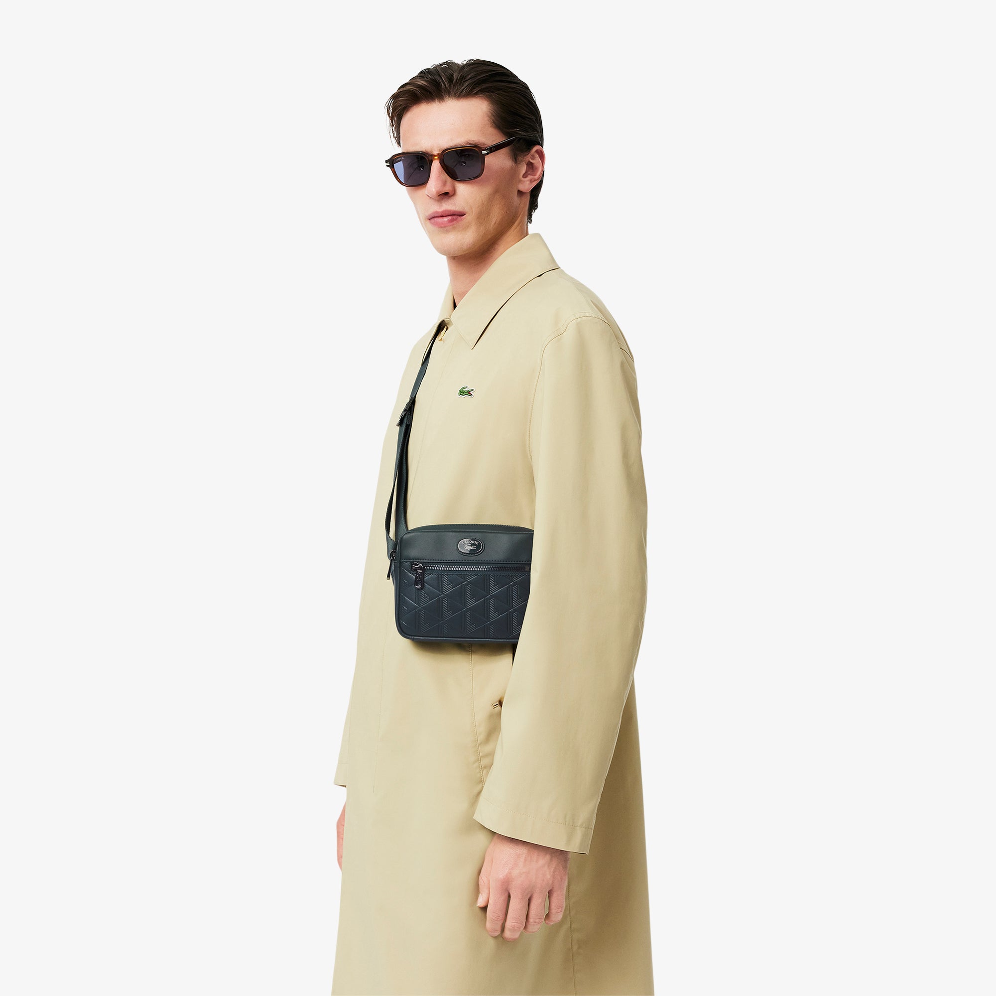 LACOSTE Monogram Reporter Bag
