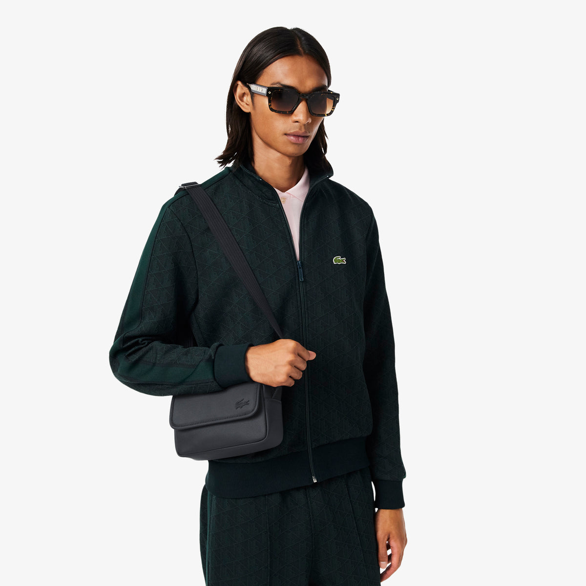 LACOSTE Classic Flap Close Shoulder Bag Men