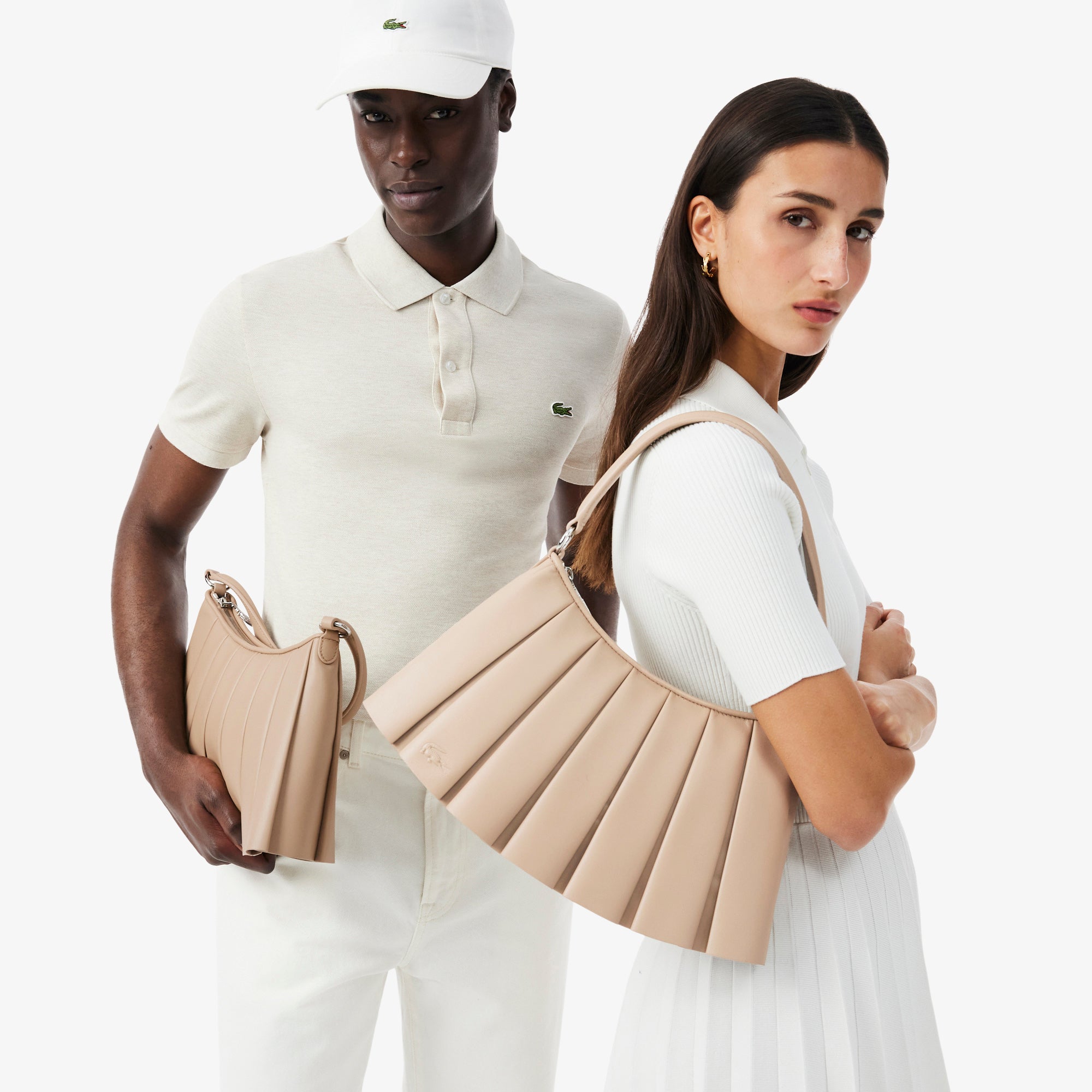 LACOSTE Medium Runway Lenglen Leather Bag Unisex