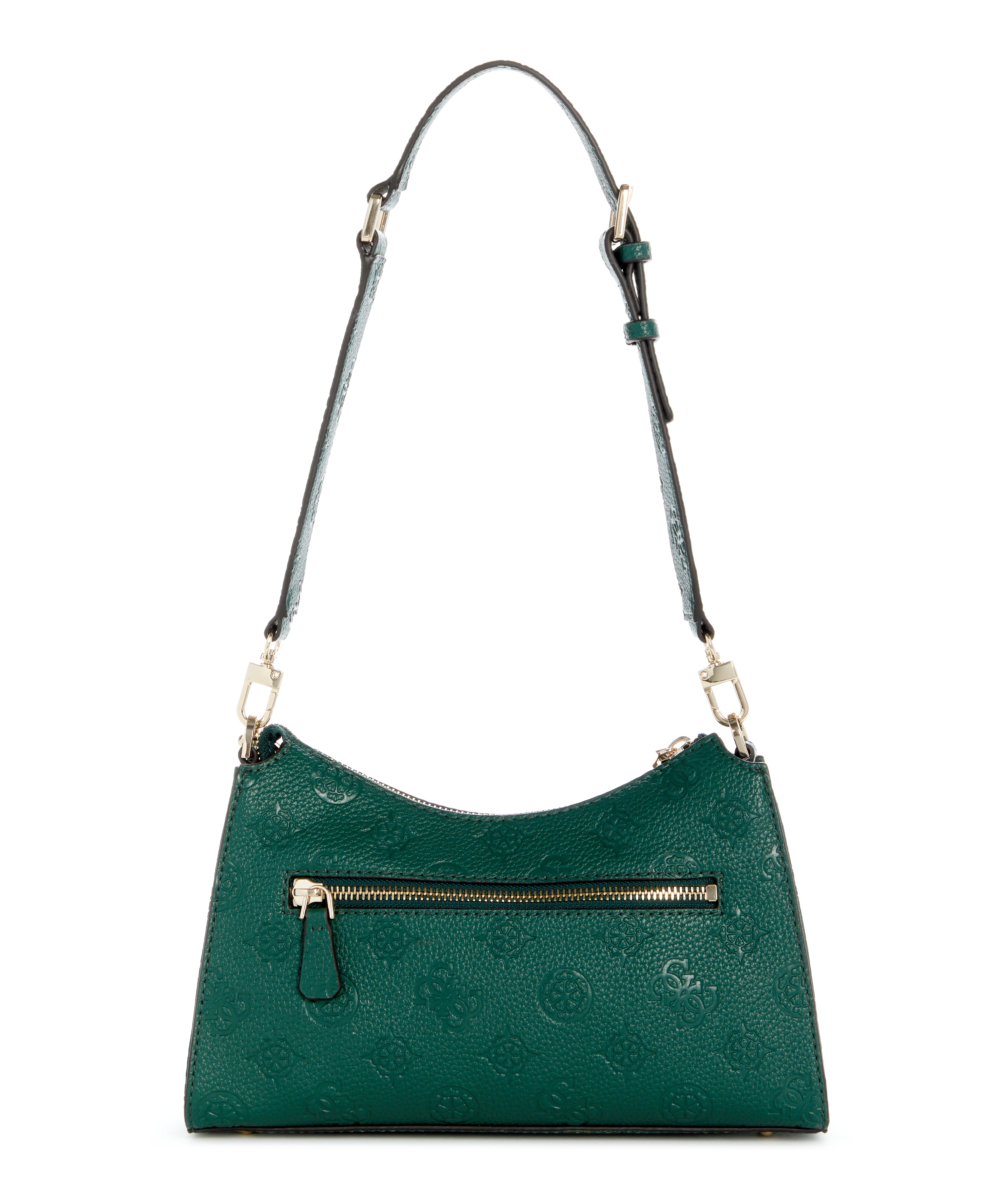 GUESS Cresidia II Top Zip Shoulder Bag Black