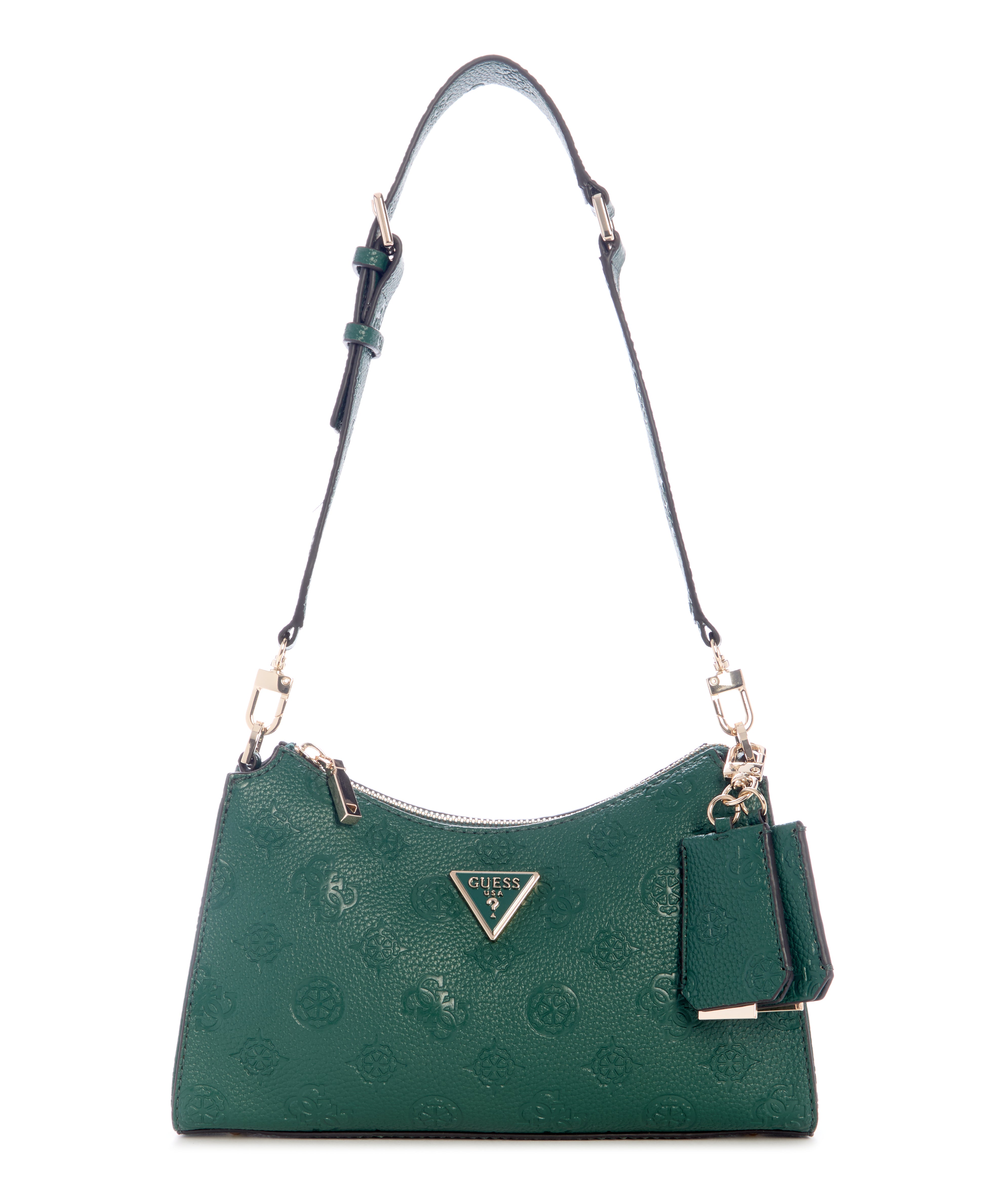 GUESS Cresidia II Top Zip Shoulder Bag Black