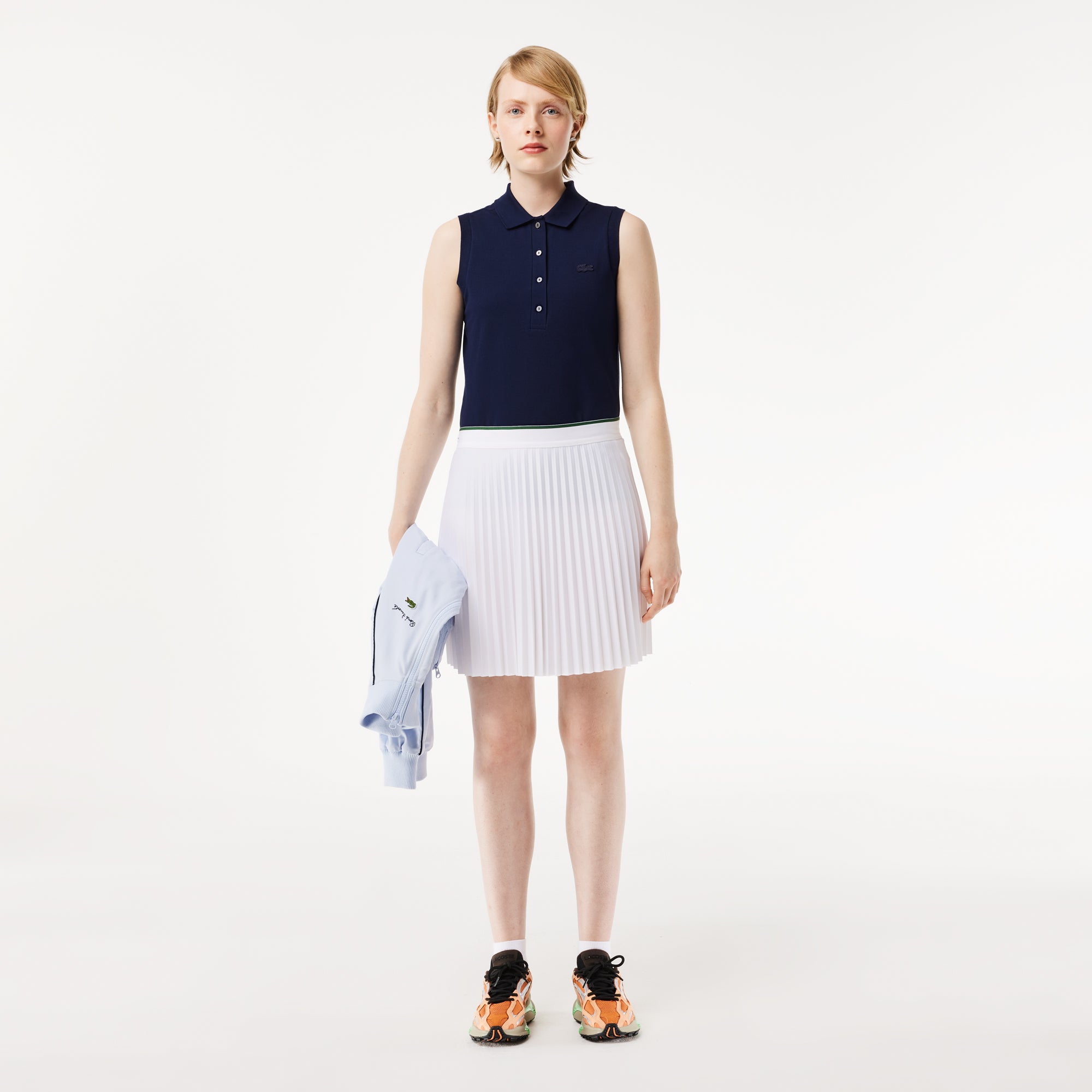Lacoste Women's Sleeveless Cotton Piqué Polo - Lacoste Apparel THE MIX