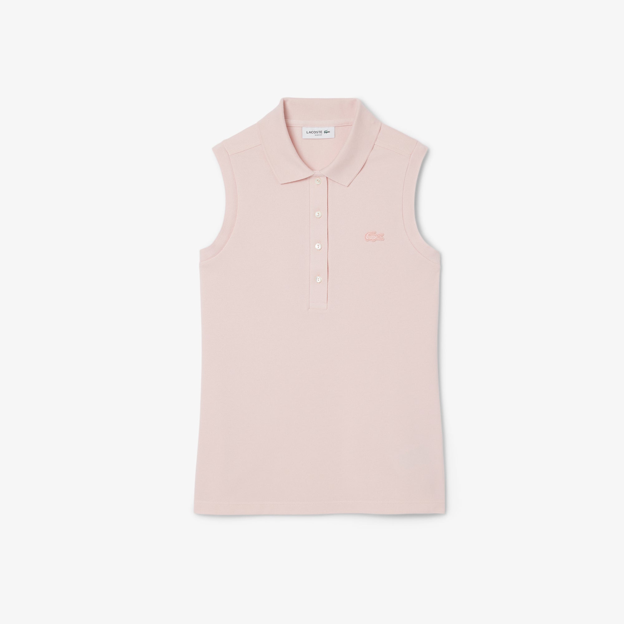 LACOSTE Women's Slim Fit L.12.D Sleeveless Stretch Polo Shirt