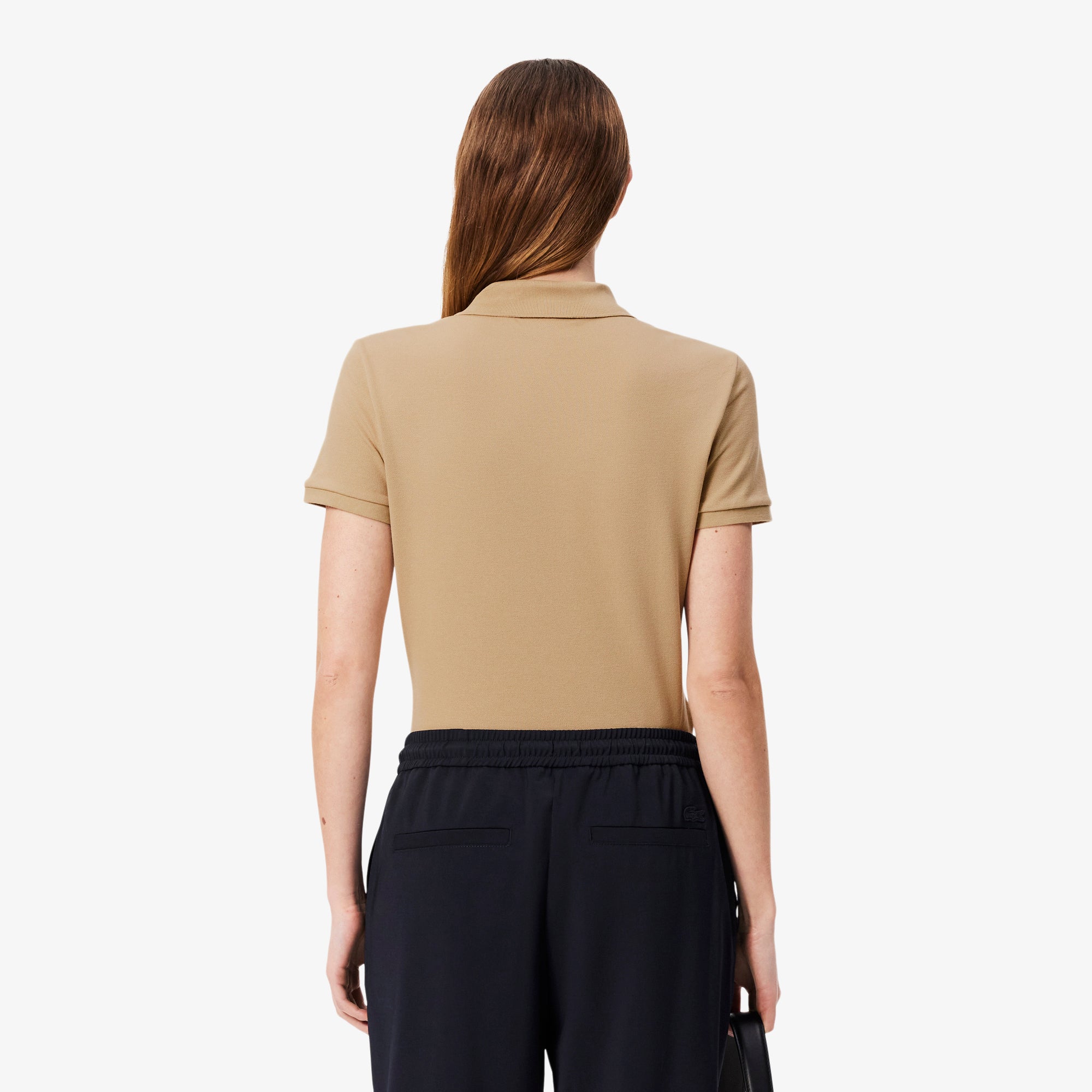 LACOSTE Women's Slim fit Stretch Cotton Piqué Polo Shirt