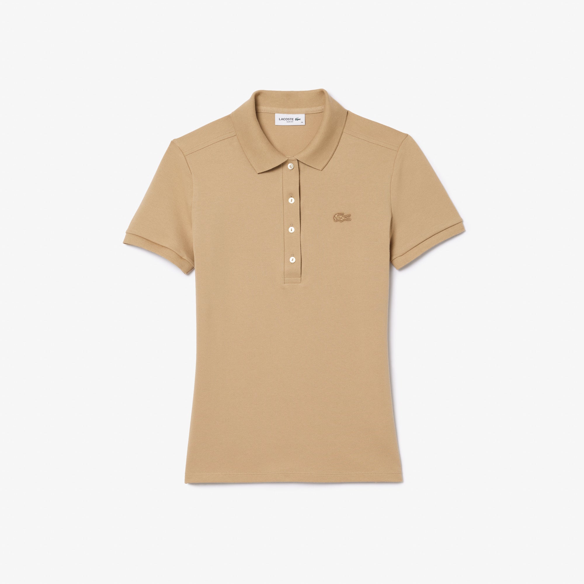 LACOSTE Women's Slim fit Stretch Cotton Piqué Polo Shirt