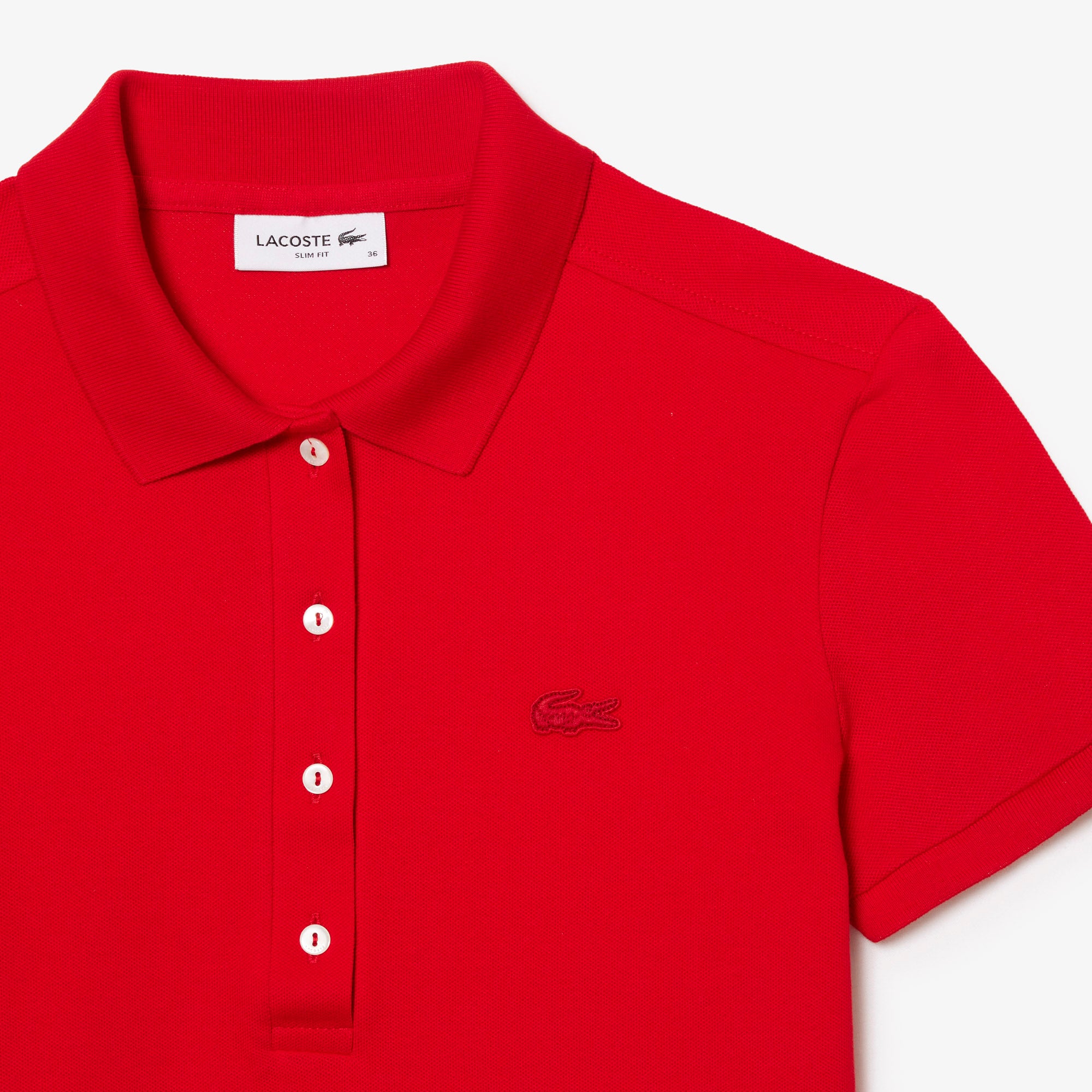 LACOSTE Women's Slim fit Stretch Cotton Piqué Polo Shirt