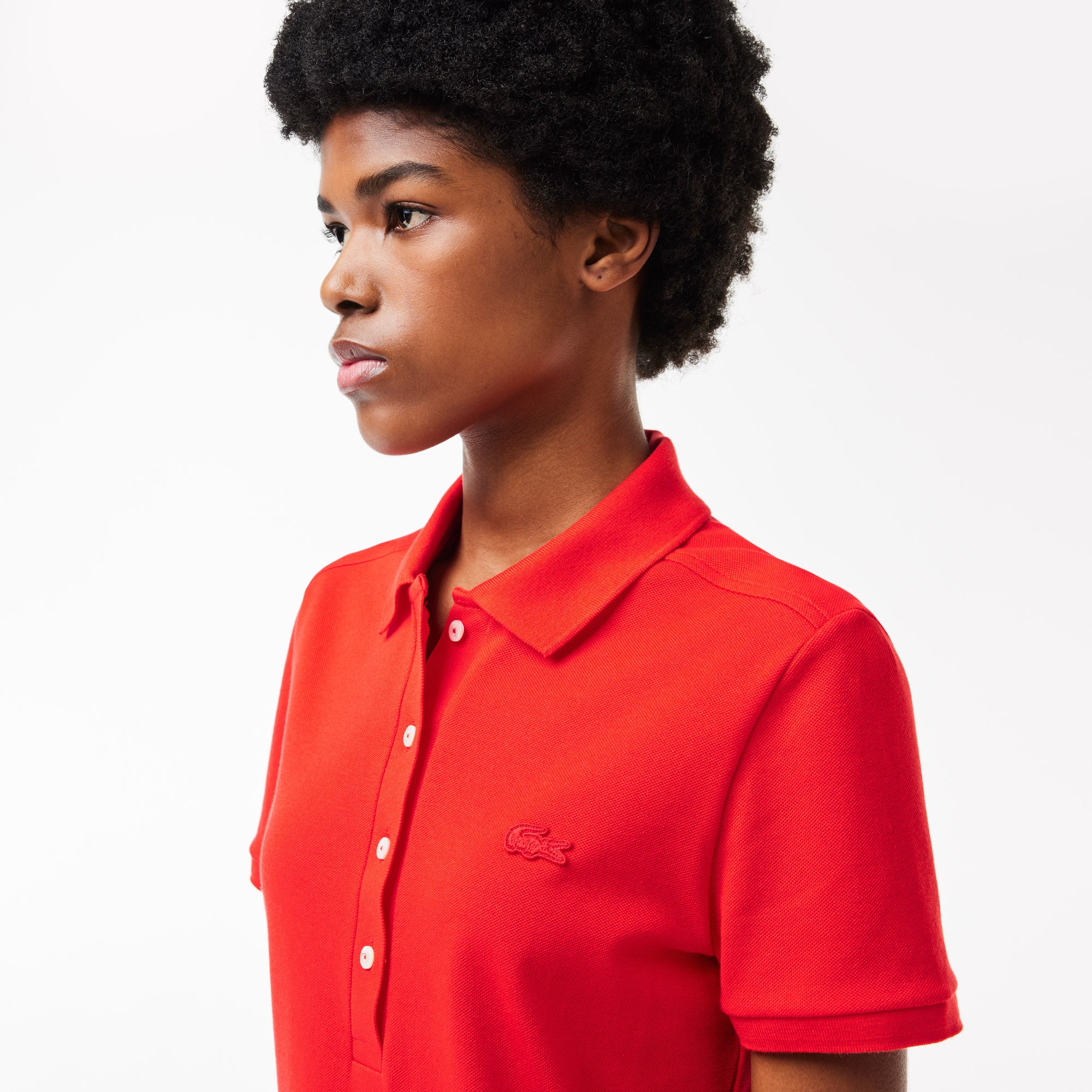 Lacoste Women's Slim fit Stretch Cotton Piqué Polo Shirt - Lacoste Apparel THE MIX