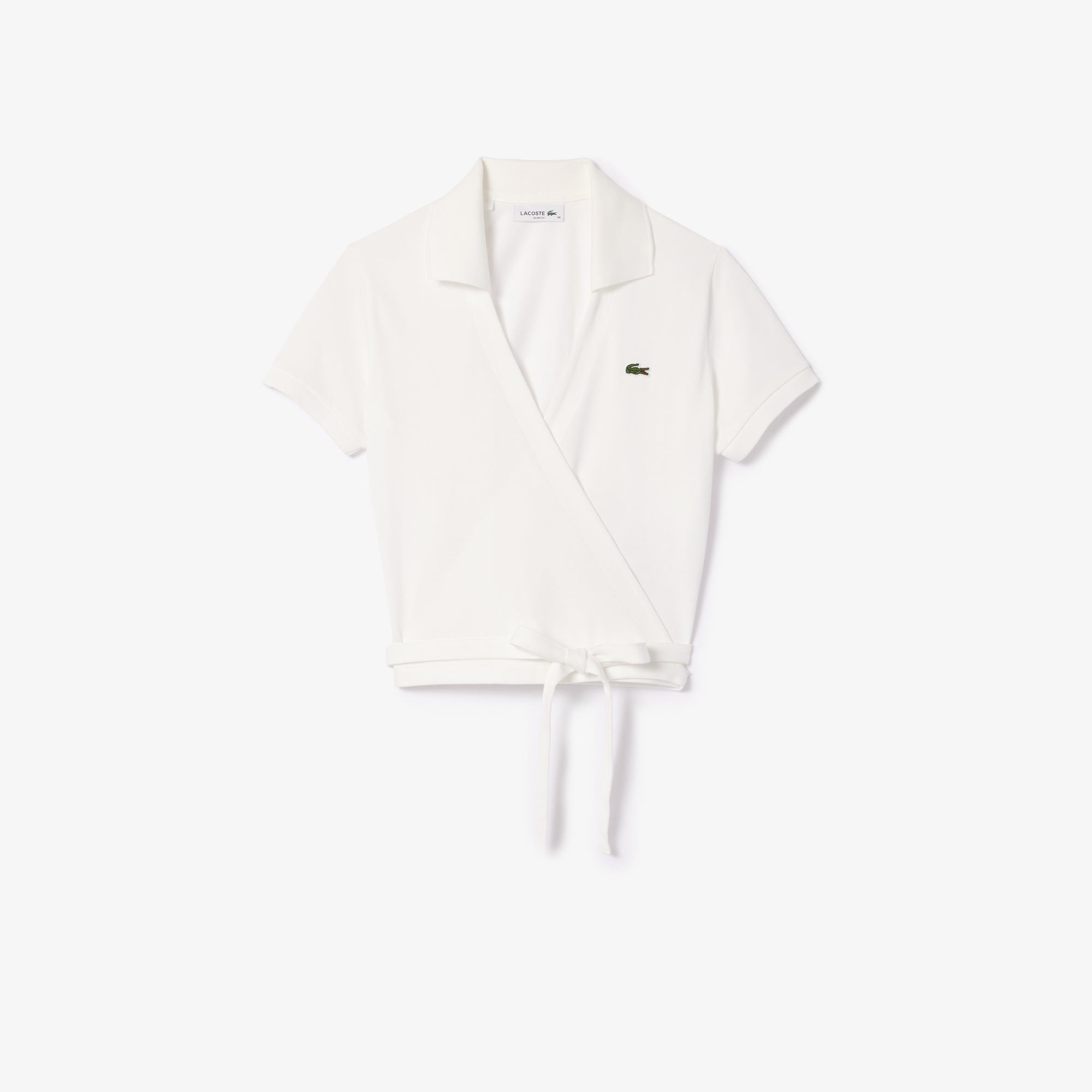 LACOSTE Women's Crossover Stretch Pique Polo Shirt