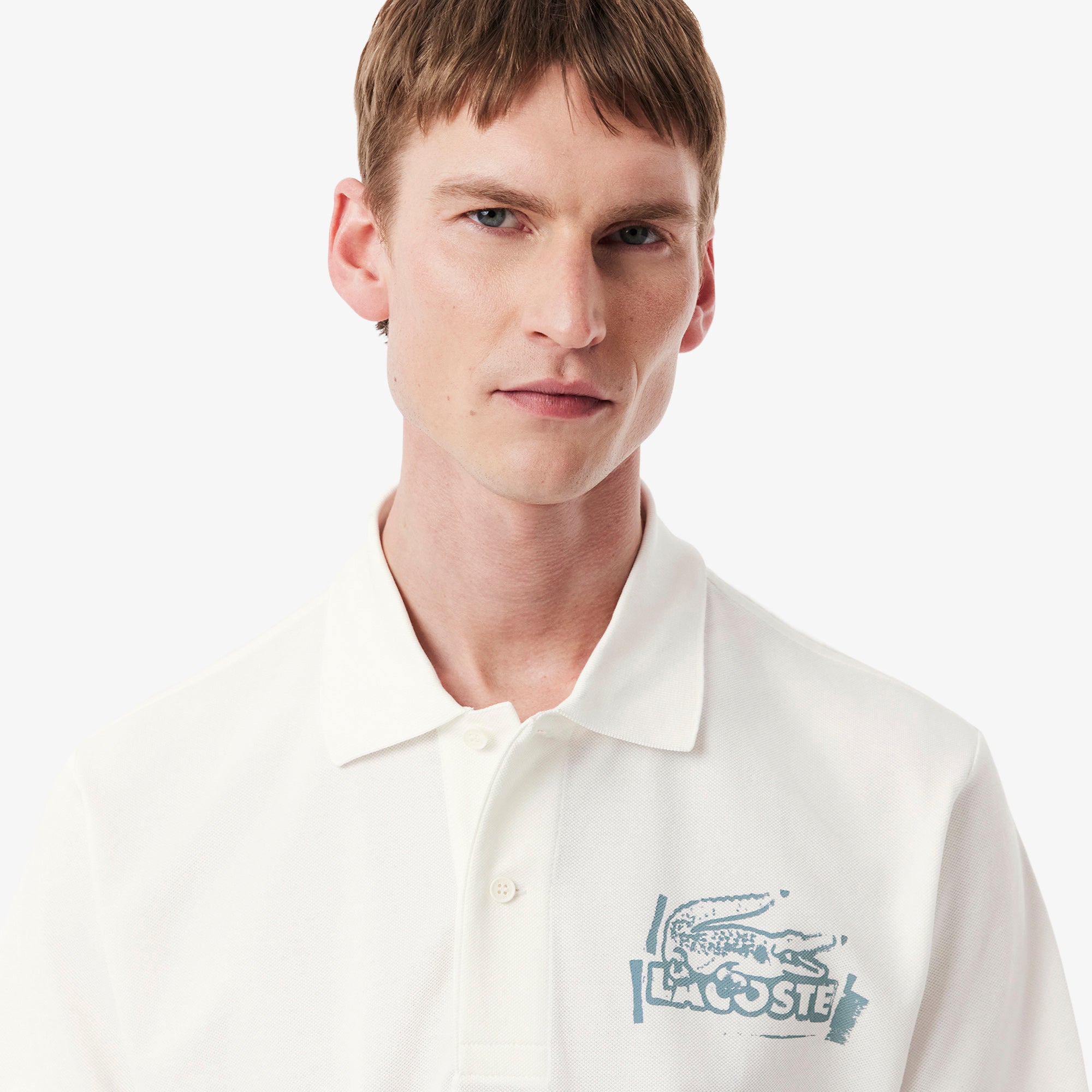 LACOSTE Men's Classic Fit Printed L.12.12 Polo