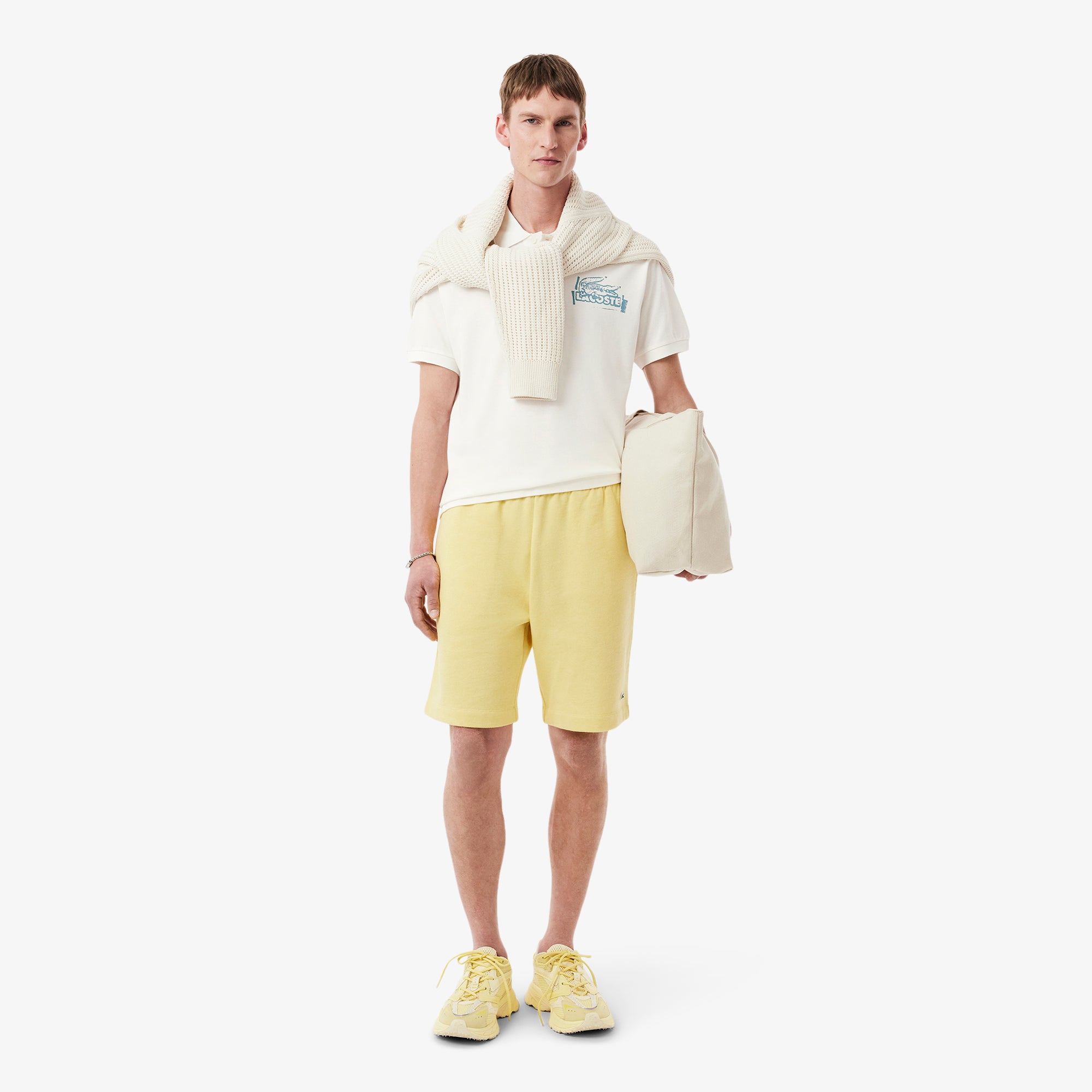 LACOSTE Men's Classic Fit Printed L.12.12 Polo