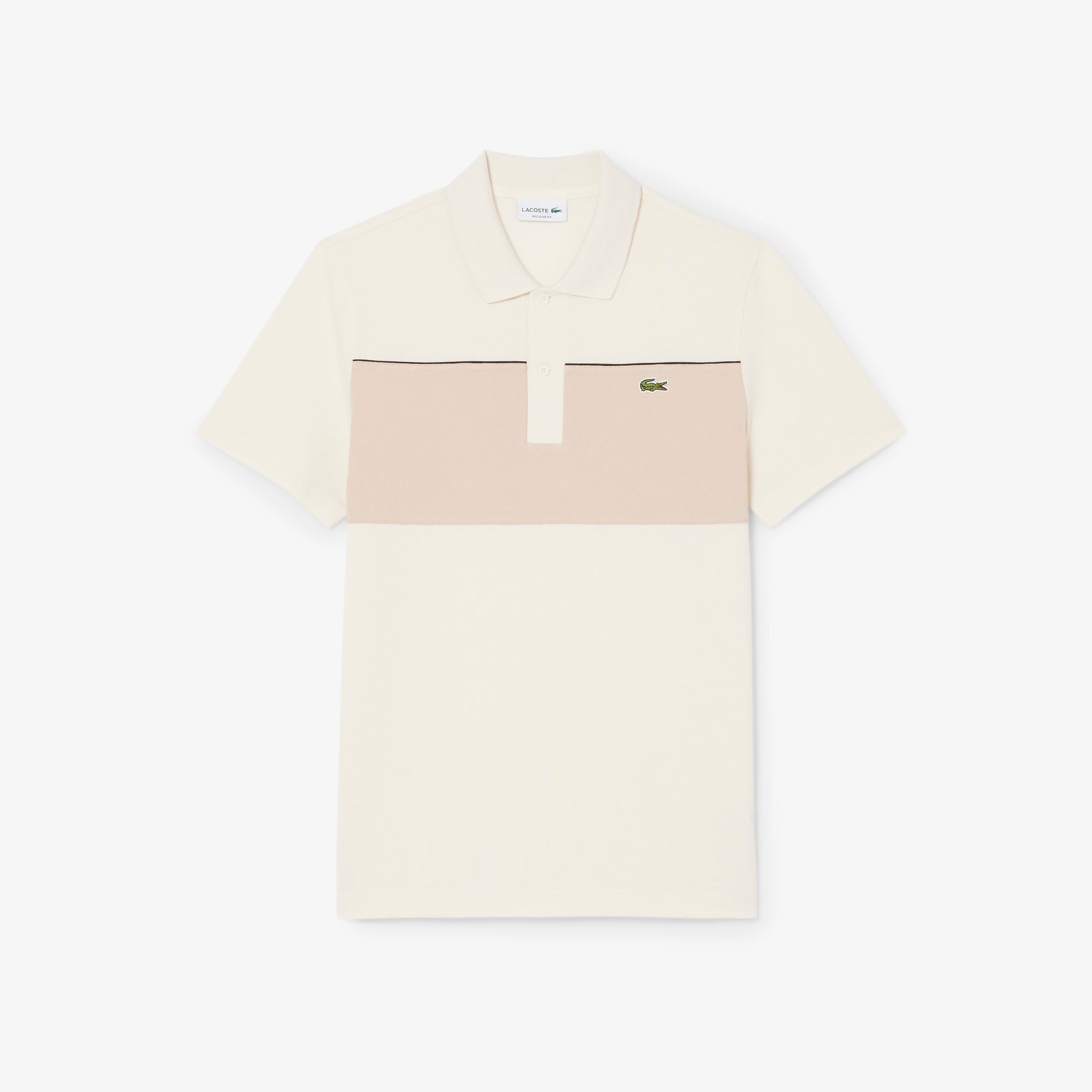 LACOSTE Men Regular Fit Colour-Block Piqué Polo Shirt