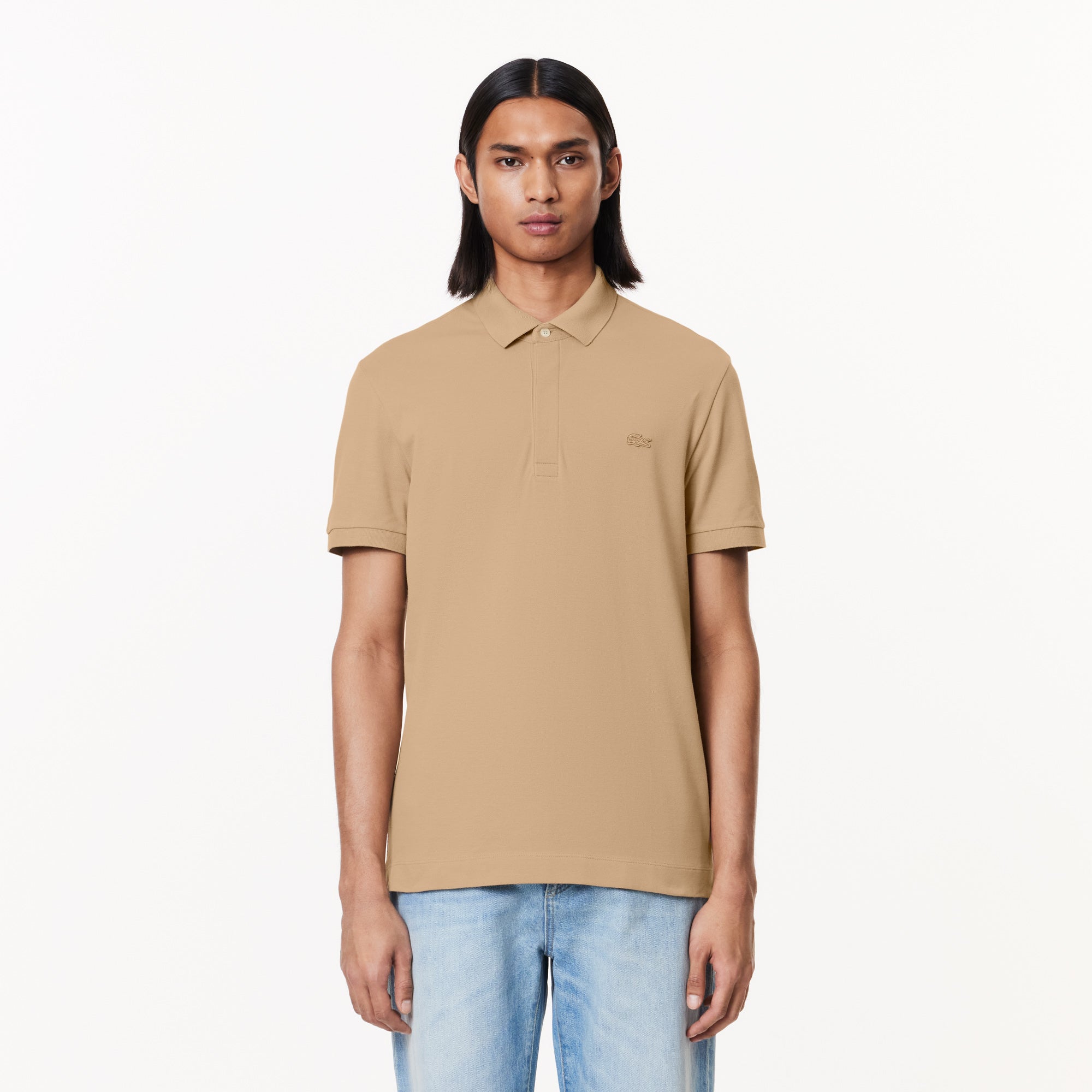 LACOSTE Regular Fit Paris Stretch Piqué Polo Shirt
