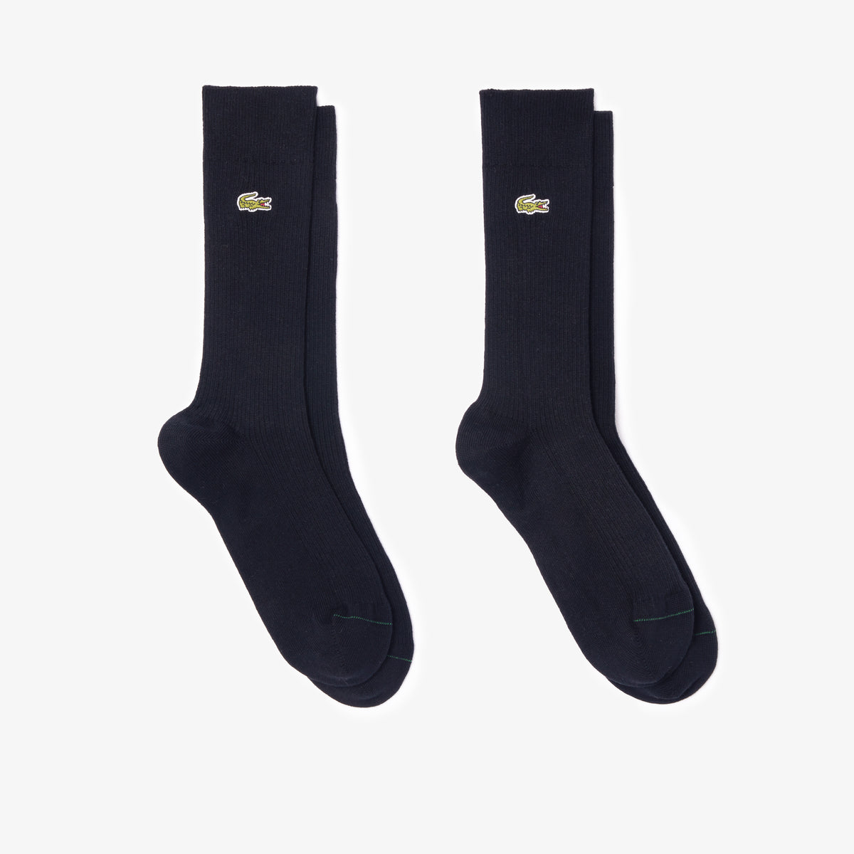 LACOSTE Unisex 2-Pack Ribbed Socks