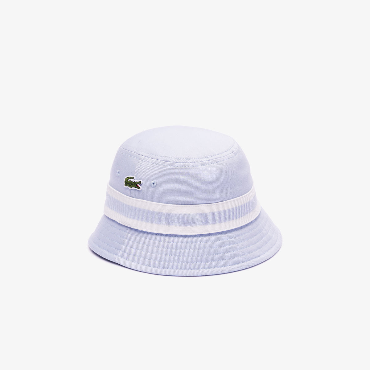LACOSTE Women's Cotton Gabardine Contrast Stripe Bucket Hat