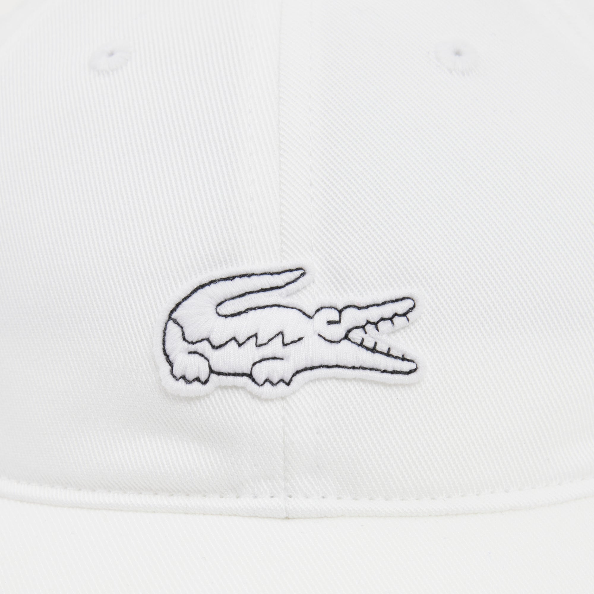LACOSTE Cotton Twill Badge Cap