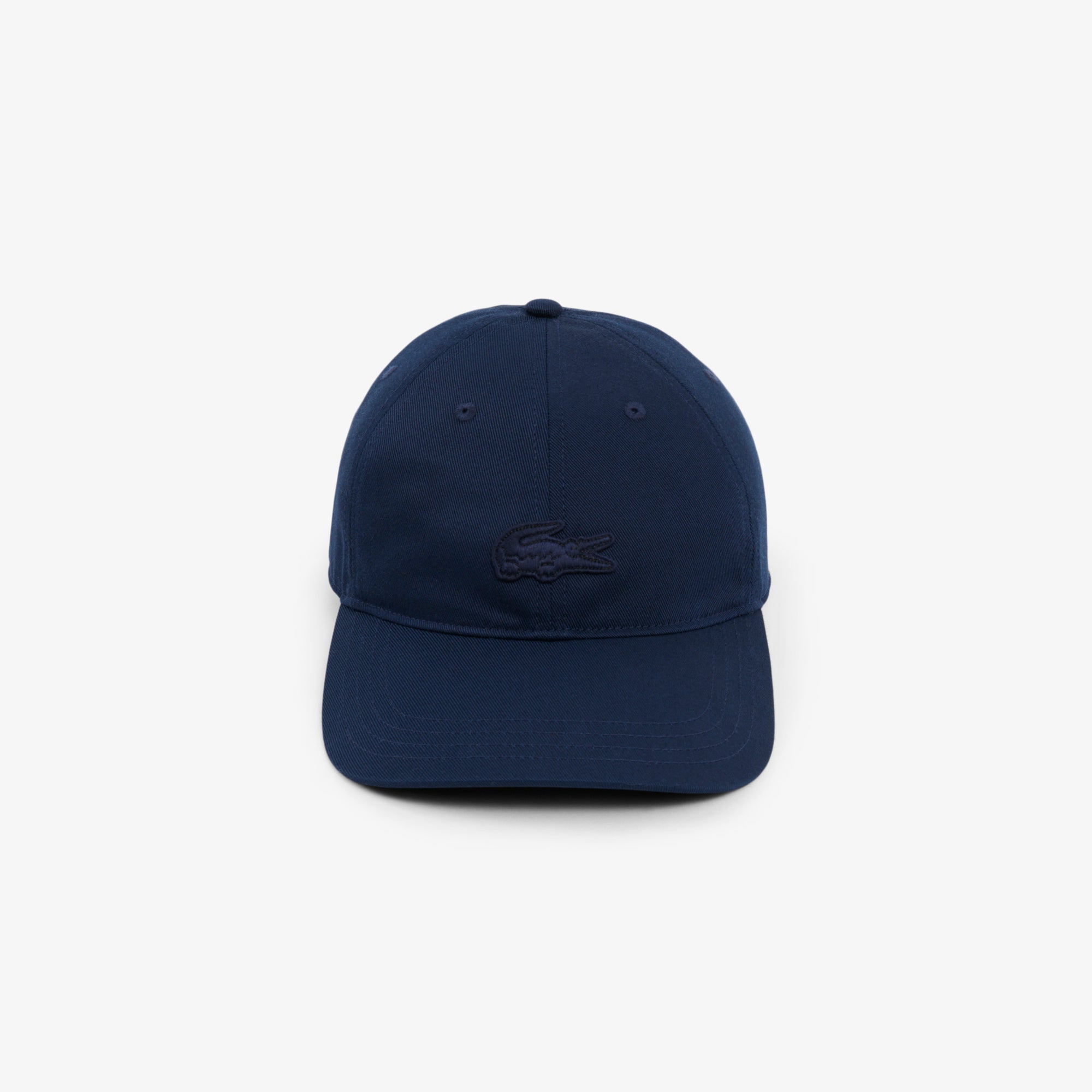 LACOSTE Cotton Twill Badge Cap