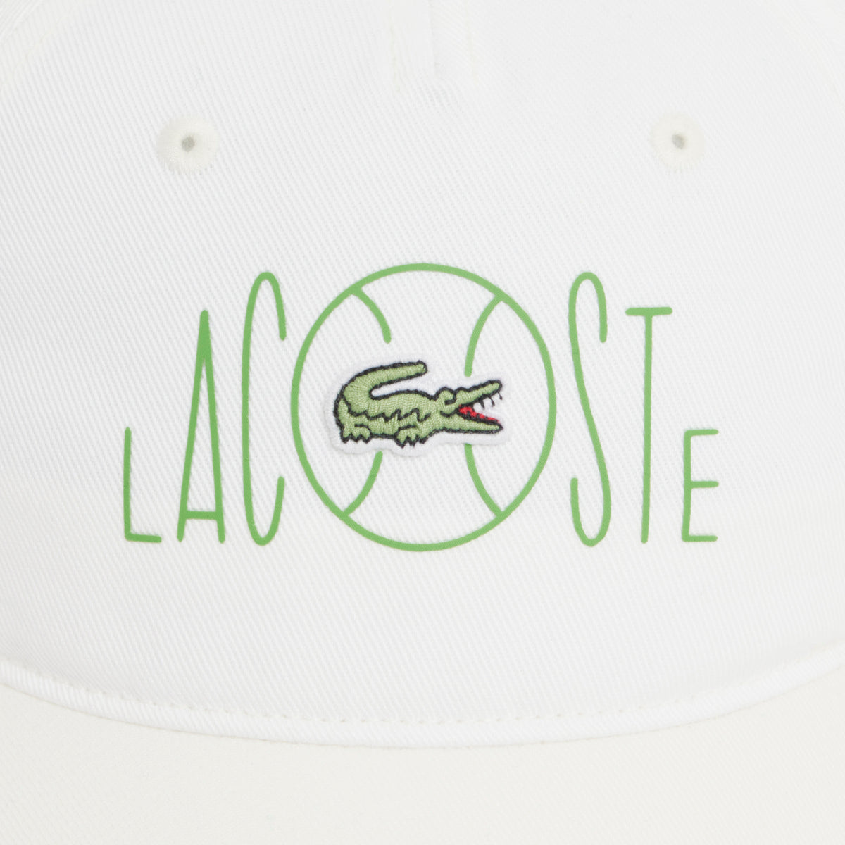LACOSTE Printed Cotton Twill Unisex Cap