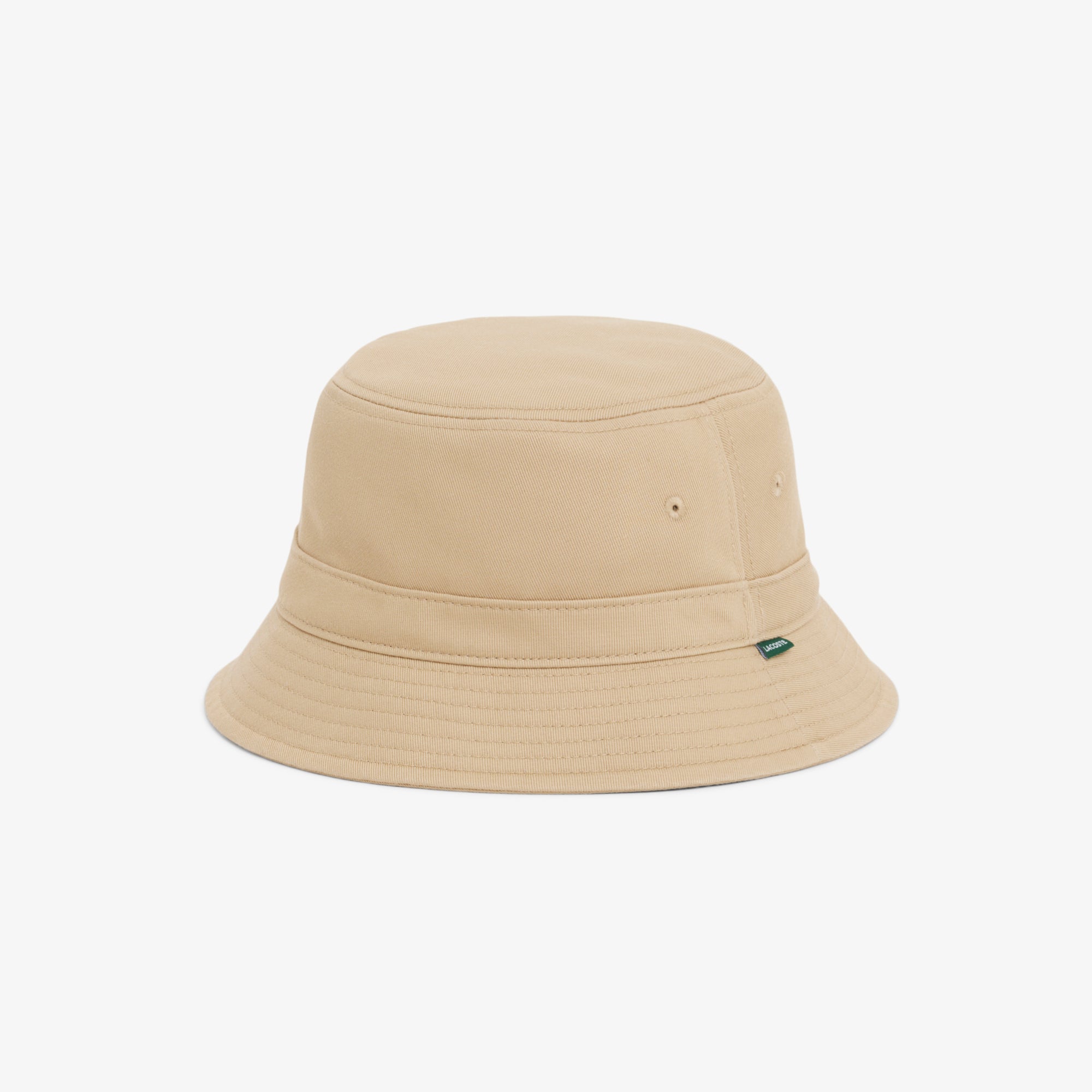 LACOSTE Lined Cotton Twill Bucket Hat