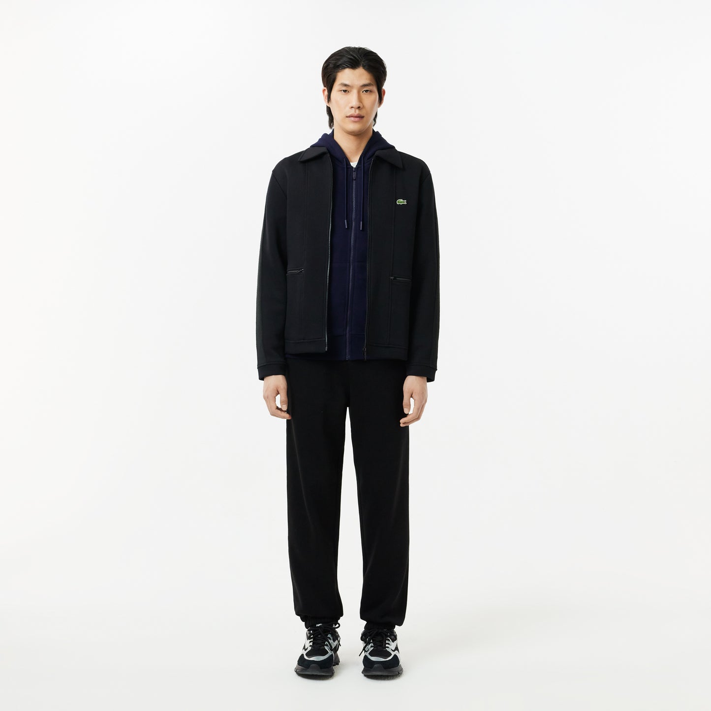 Lacoste Men's Kangaroo Pocket Fleece Zipped Hoodie