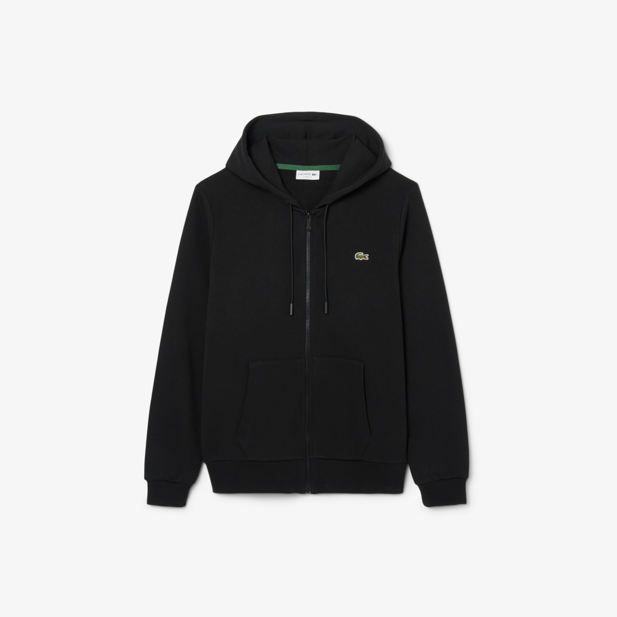 LACOSTE Classic Fit Zipped Fleece Sweatshirt