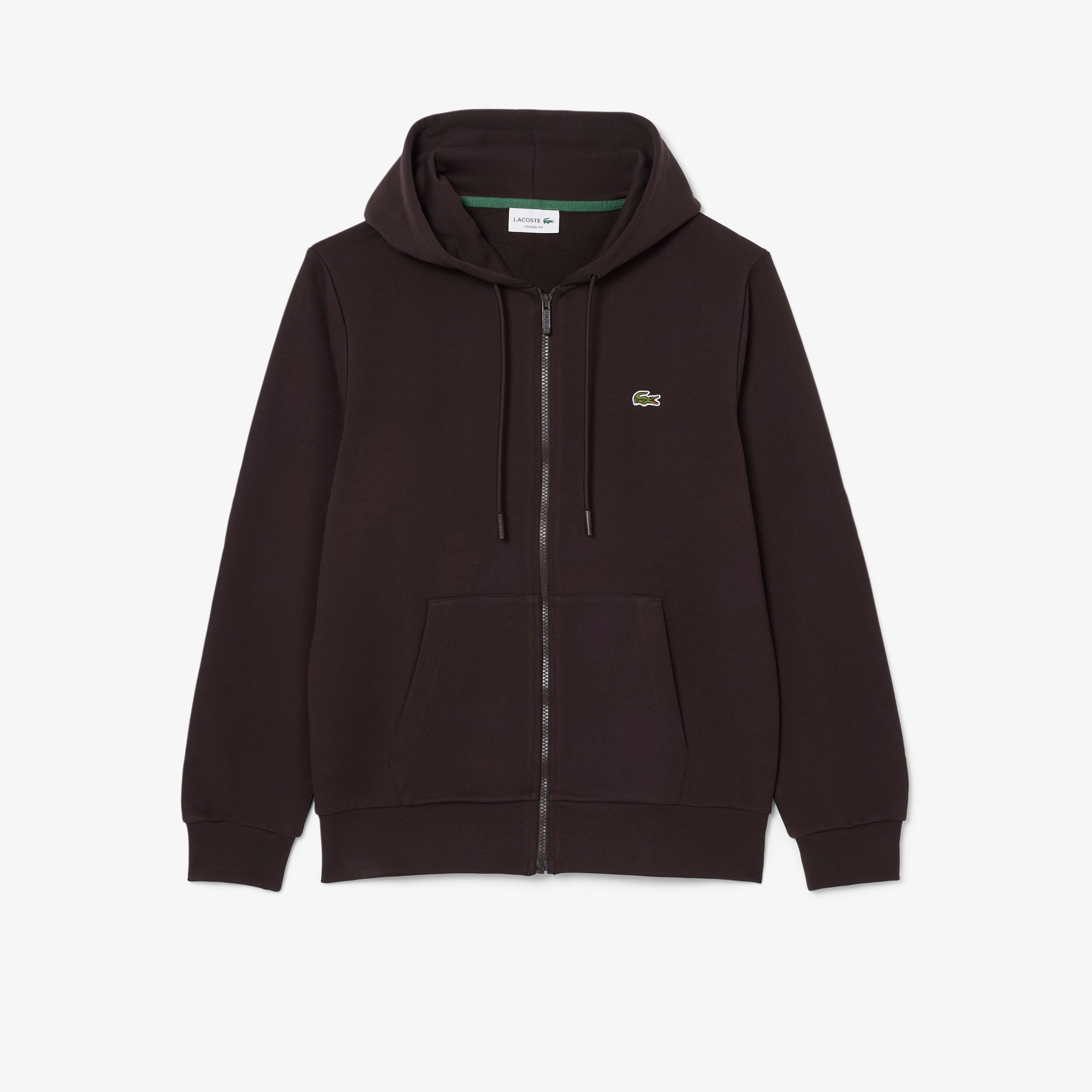 LACOSTE Classic Fit Zipped Fleece Sweatshirt