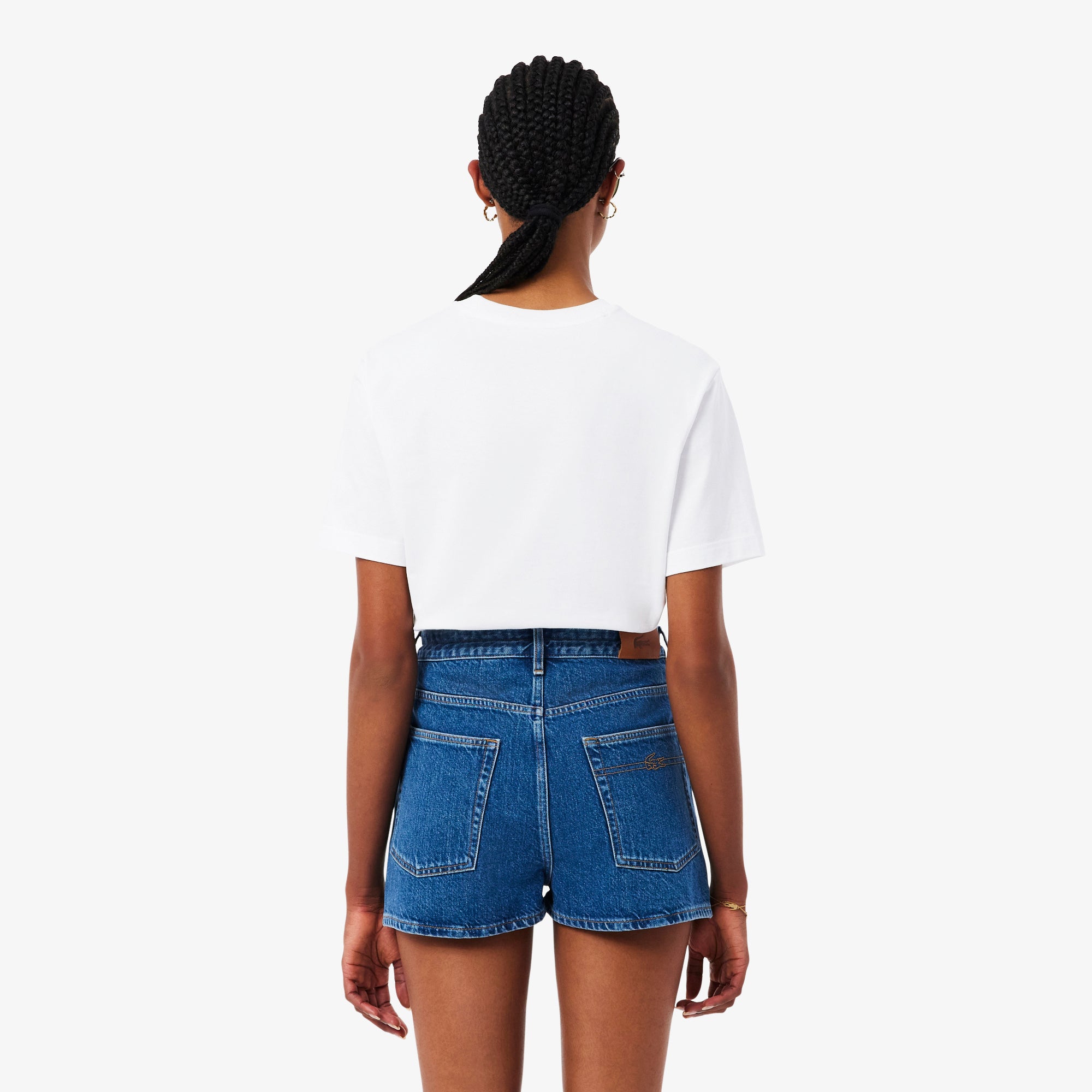 LACOSTE Women's Relaxed Fit Soft Cotton T-shirt