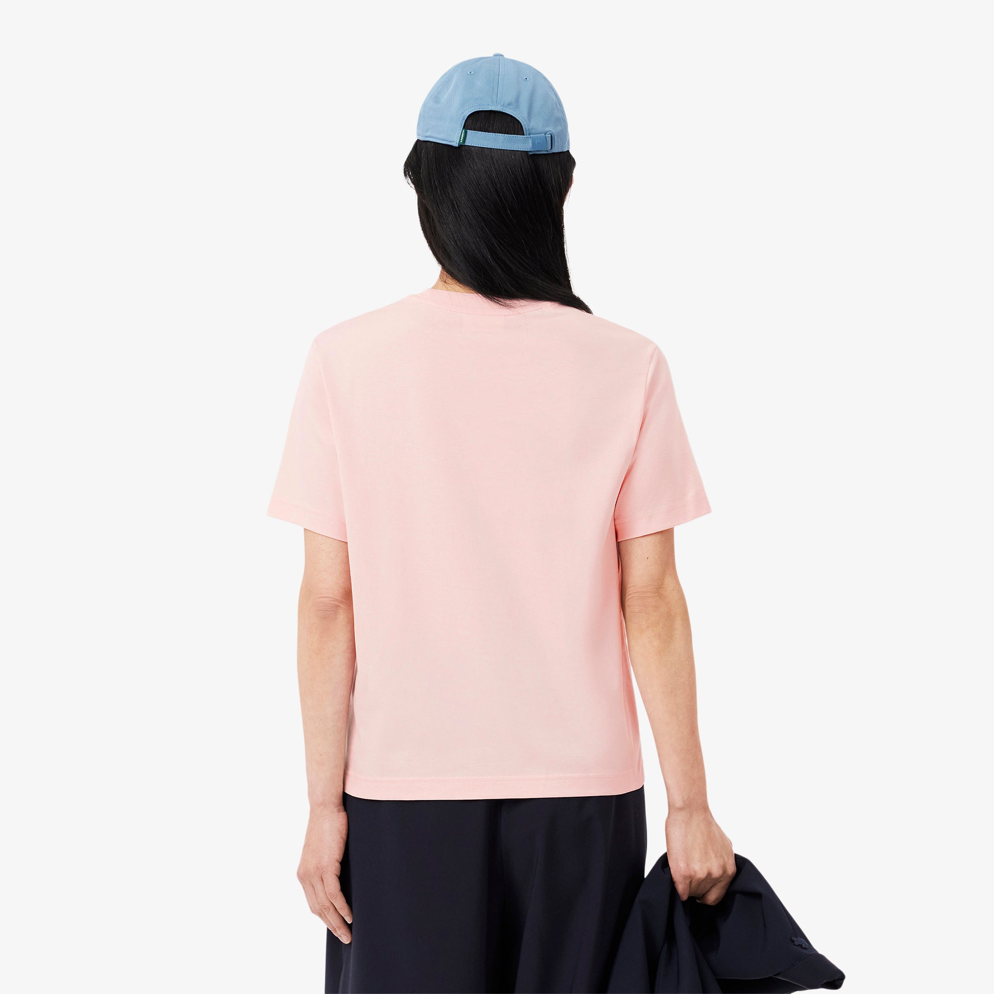 LACOSTE Women's Relaxed Fit Soft Cotton T-shirt