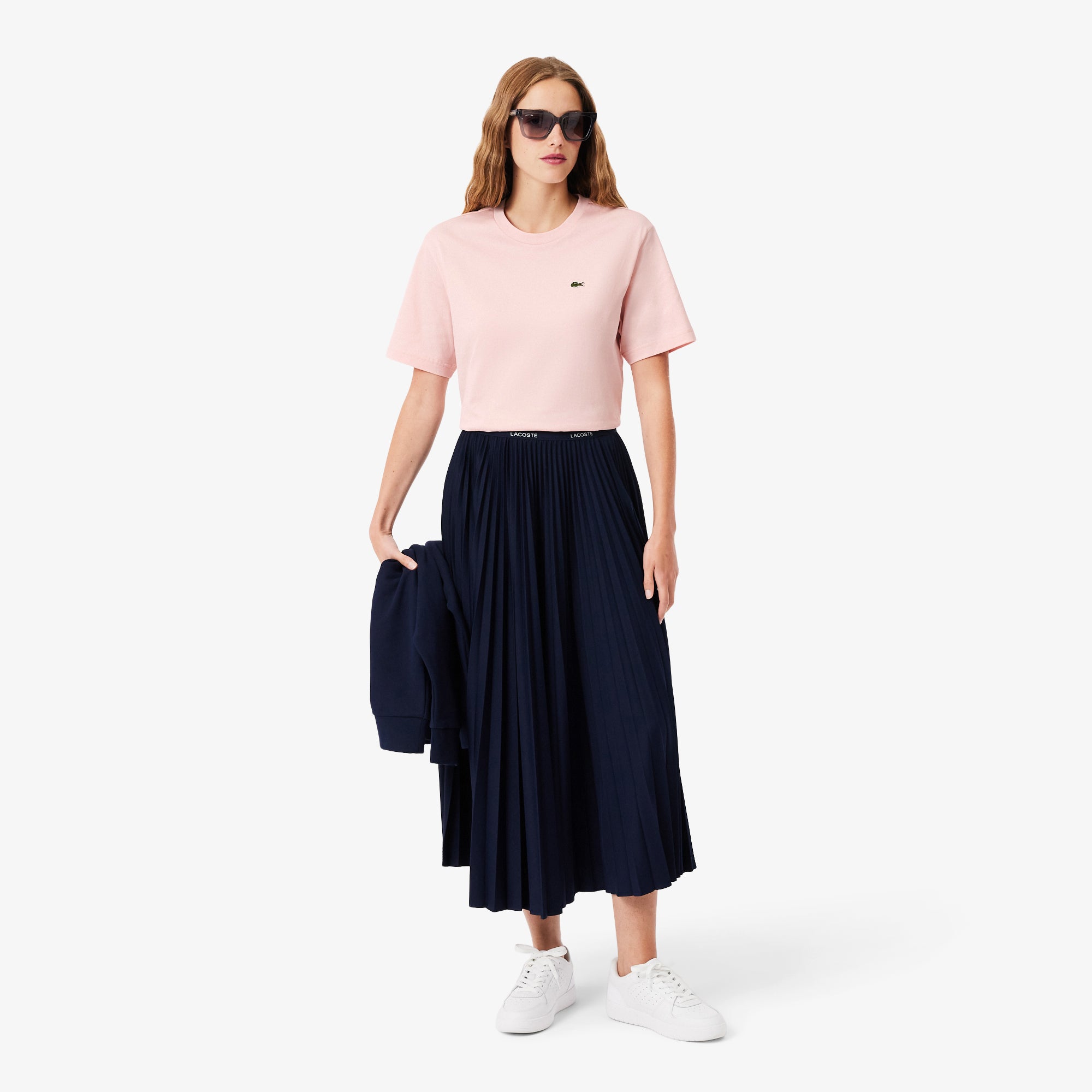 LACOSTE Women's Relaxed Fit Soft Cotton T-shirt