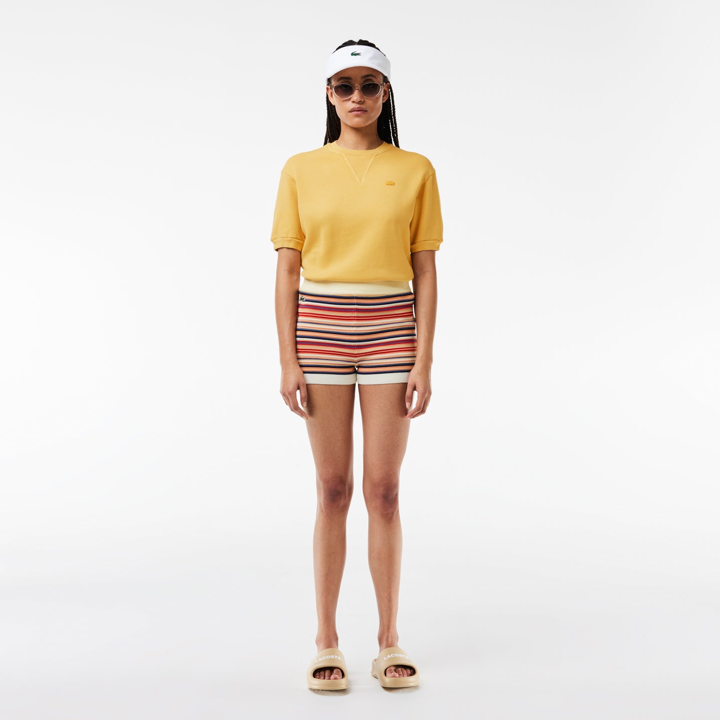 Lacoste Natural Dyed Cotton Fleece T-shirt - Lacoste Apparel THE MIX