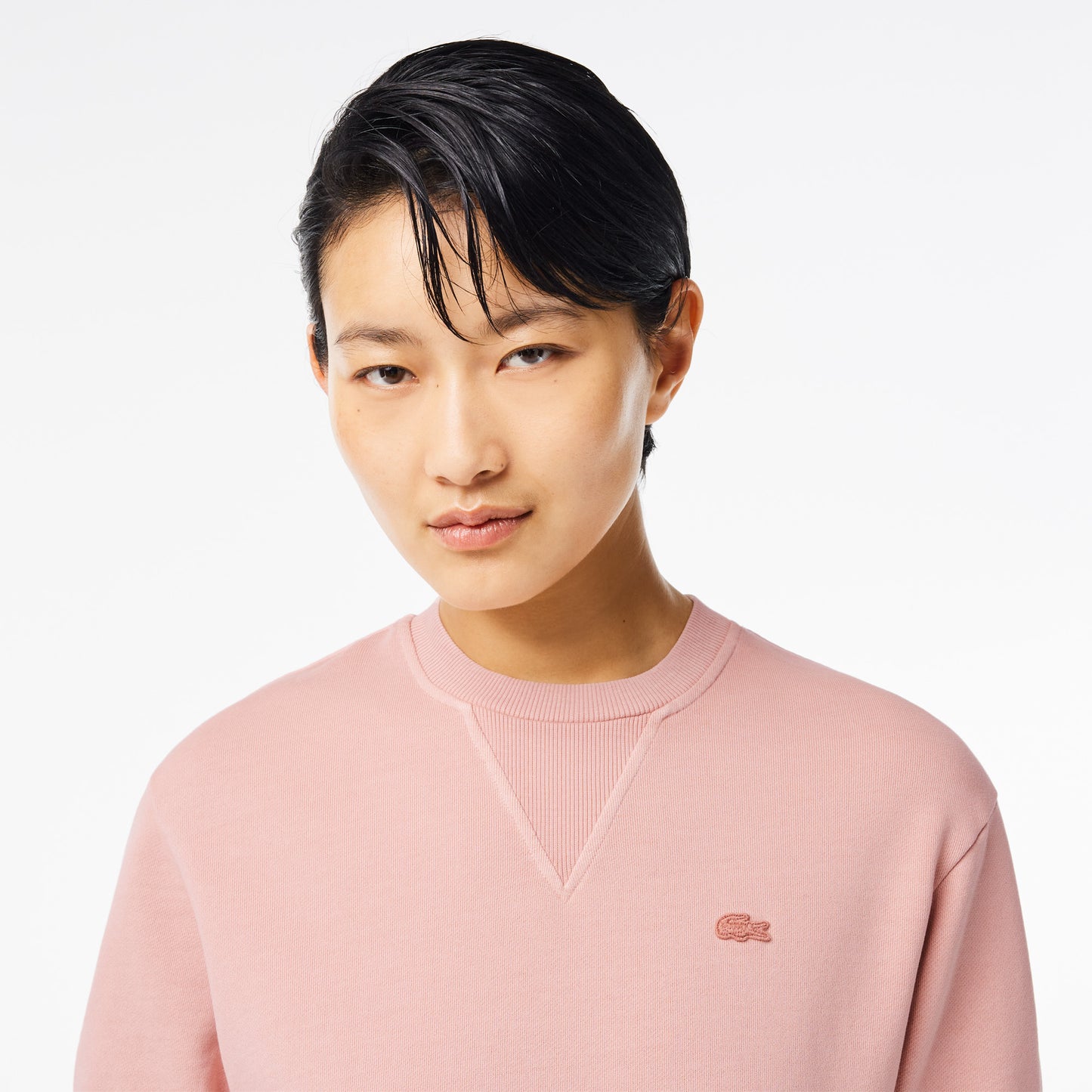 Lacoste Natural Dyed Cotton Fleece T-shirt - Lacoste Apparel THE MIX